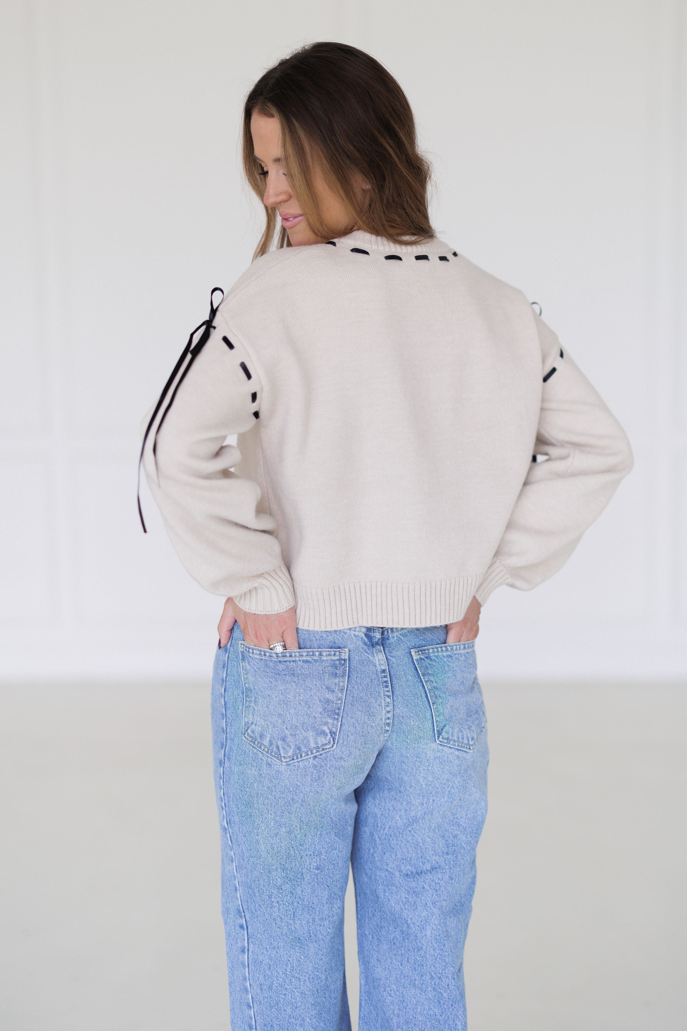 Midnight Ribbon Sweater