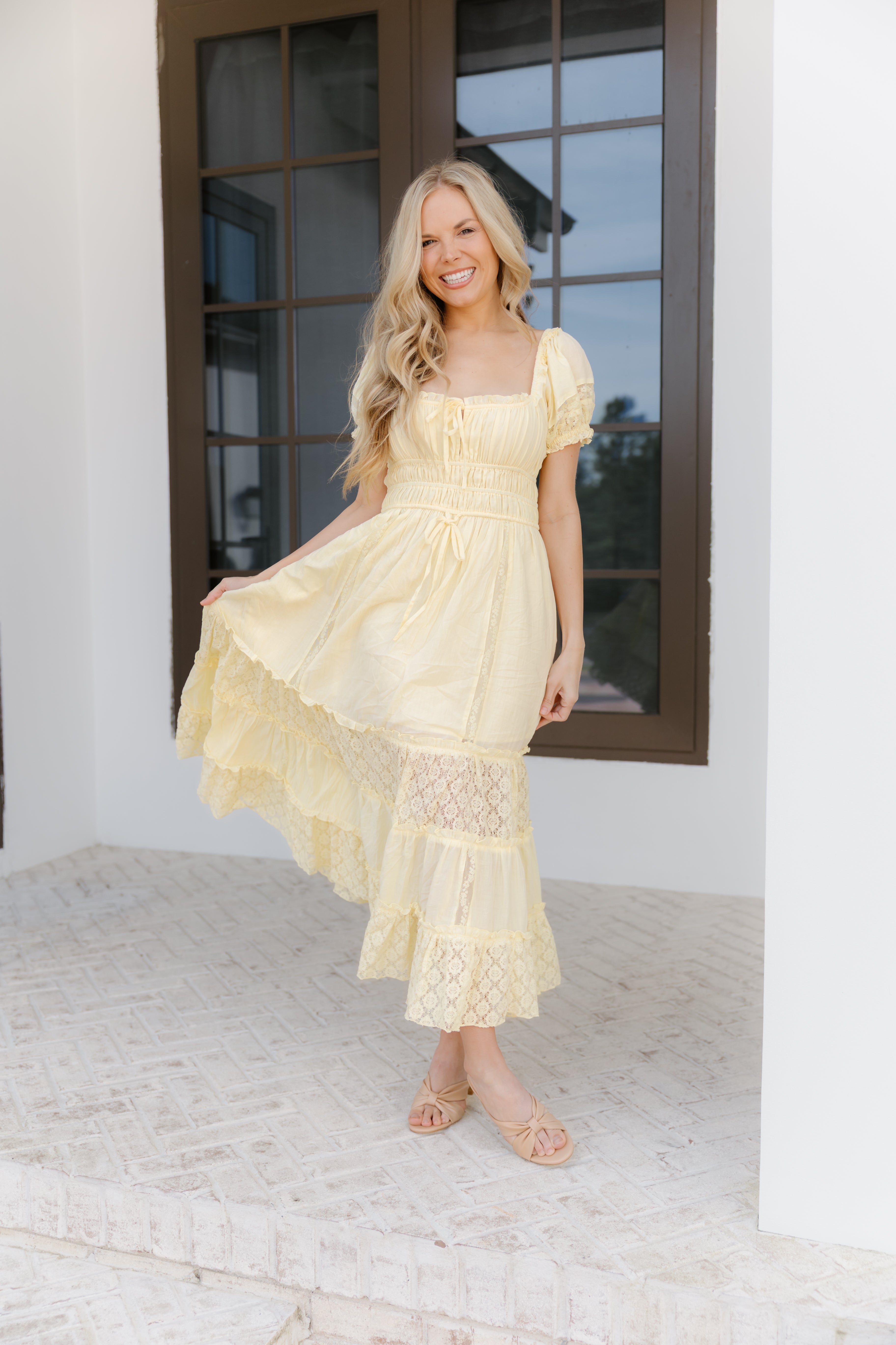 Allison Dress - Lt. Yellow