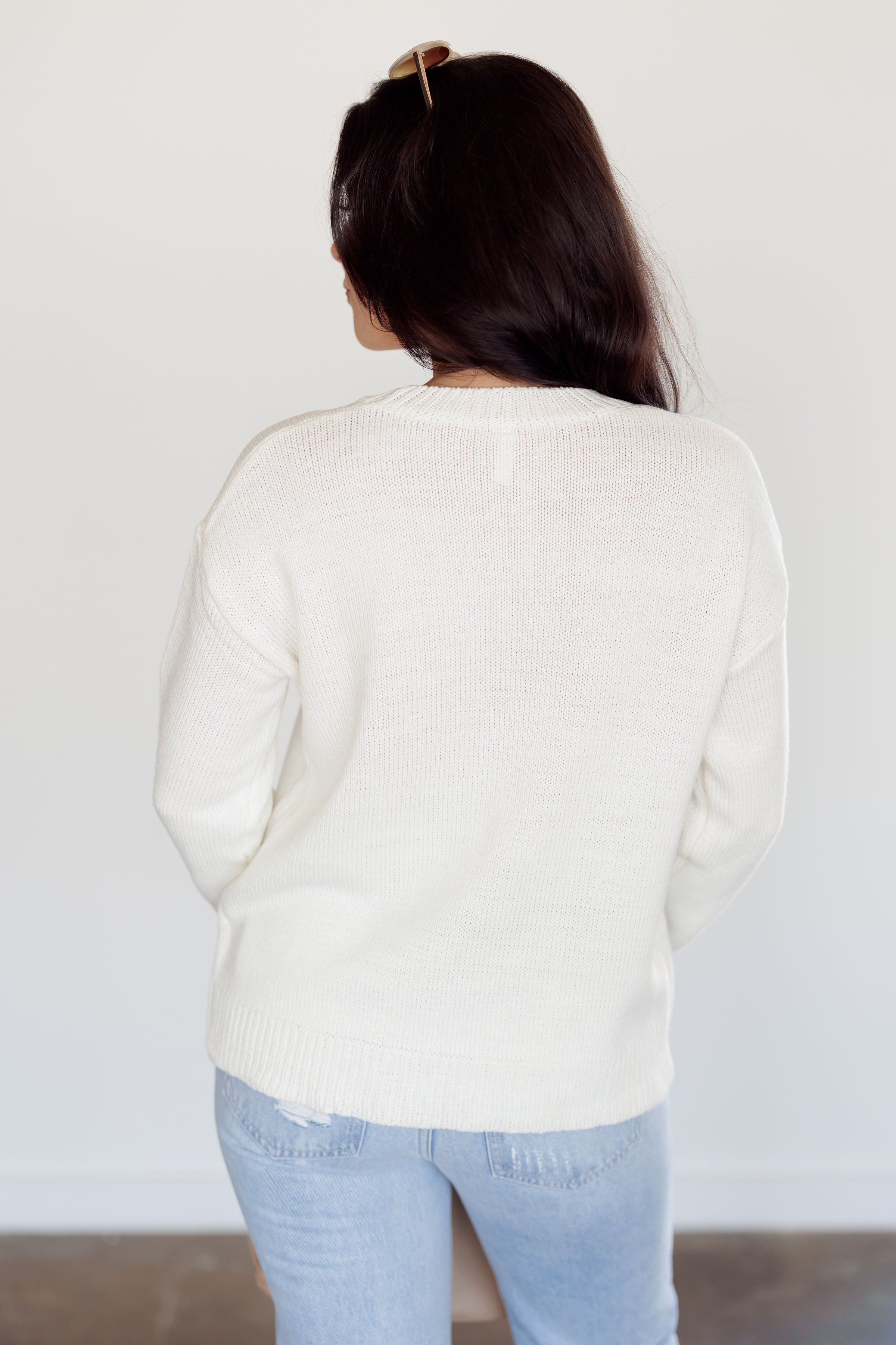 Howdy Sweater - Off White/Red - FINAL SALE