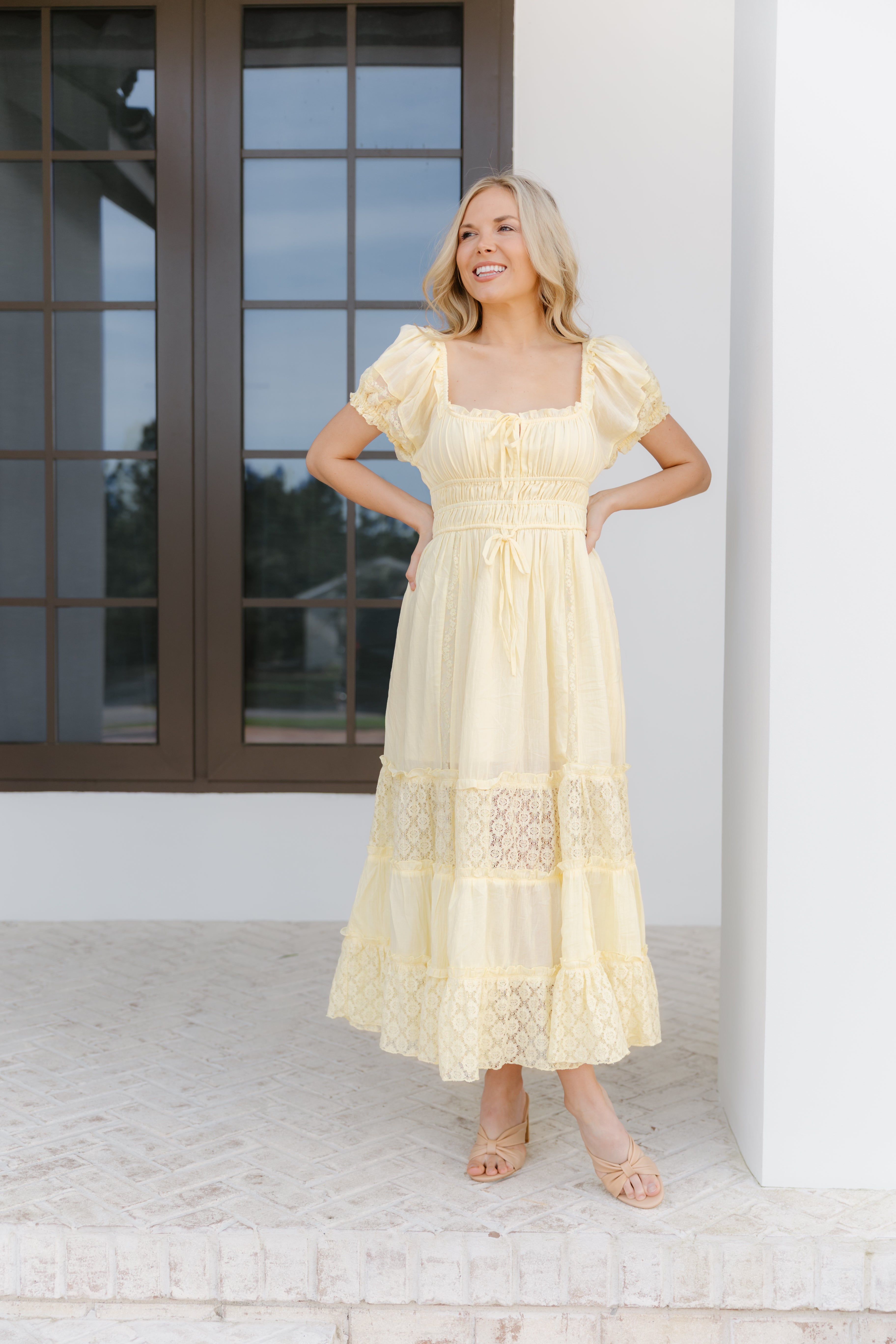 Allison Dress - Lt. Yellow
