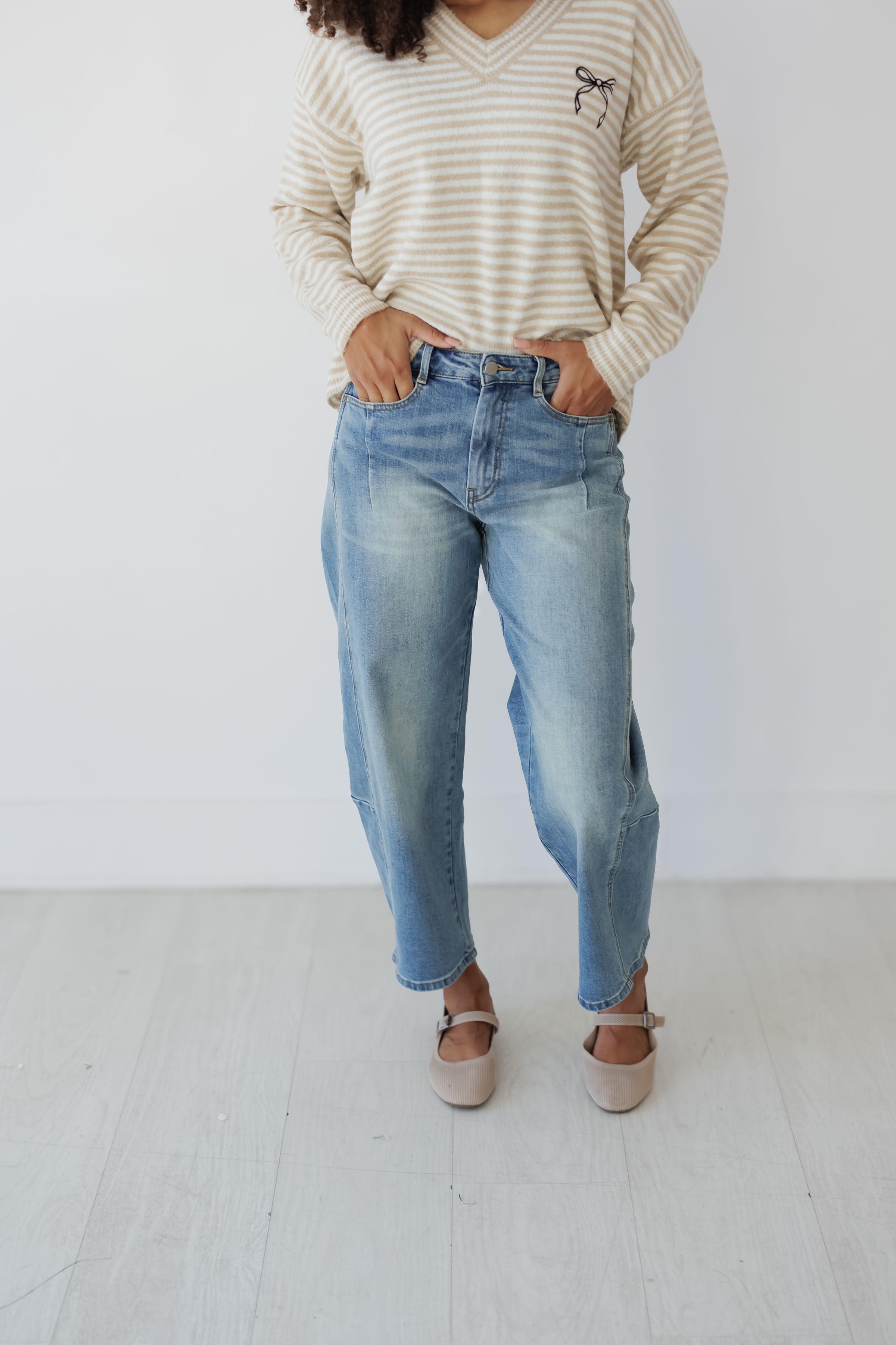 Joelle Loose Fit Denim Pants