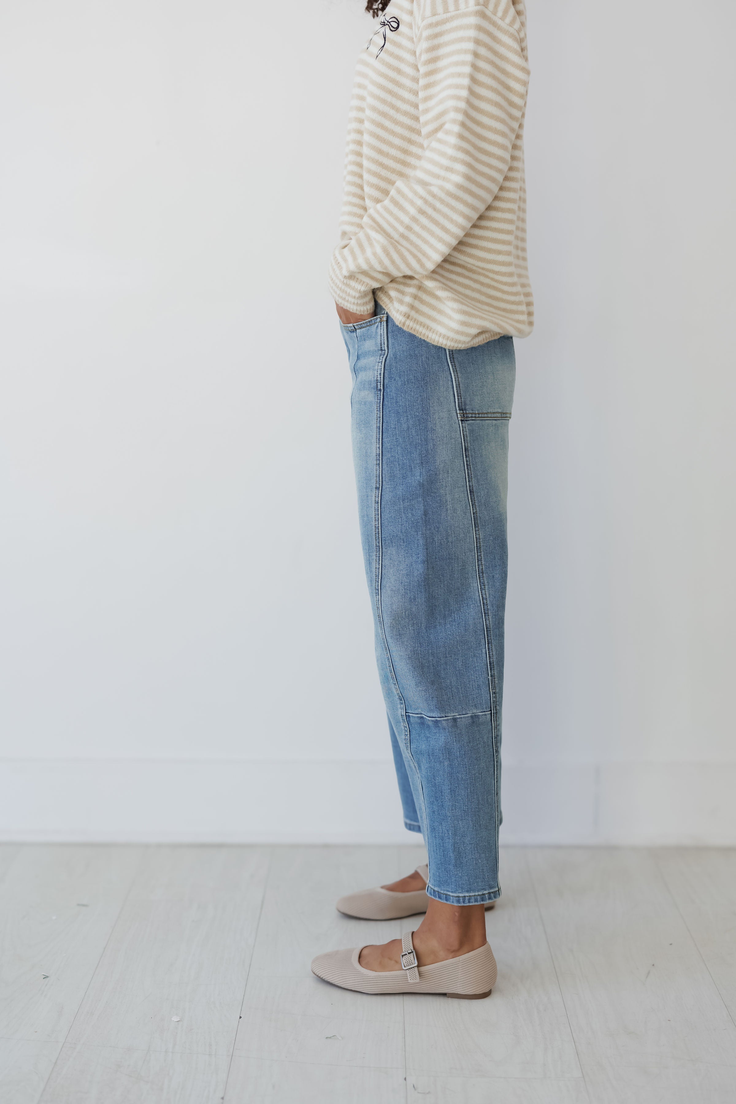 Joelle Loose Fit Denim Pants