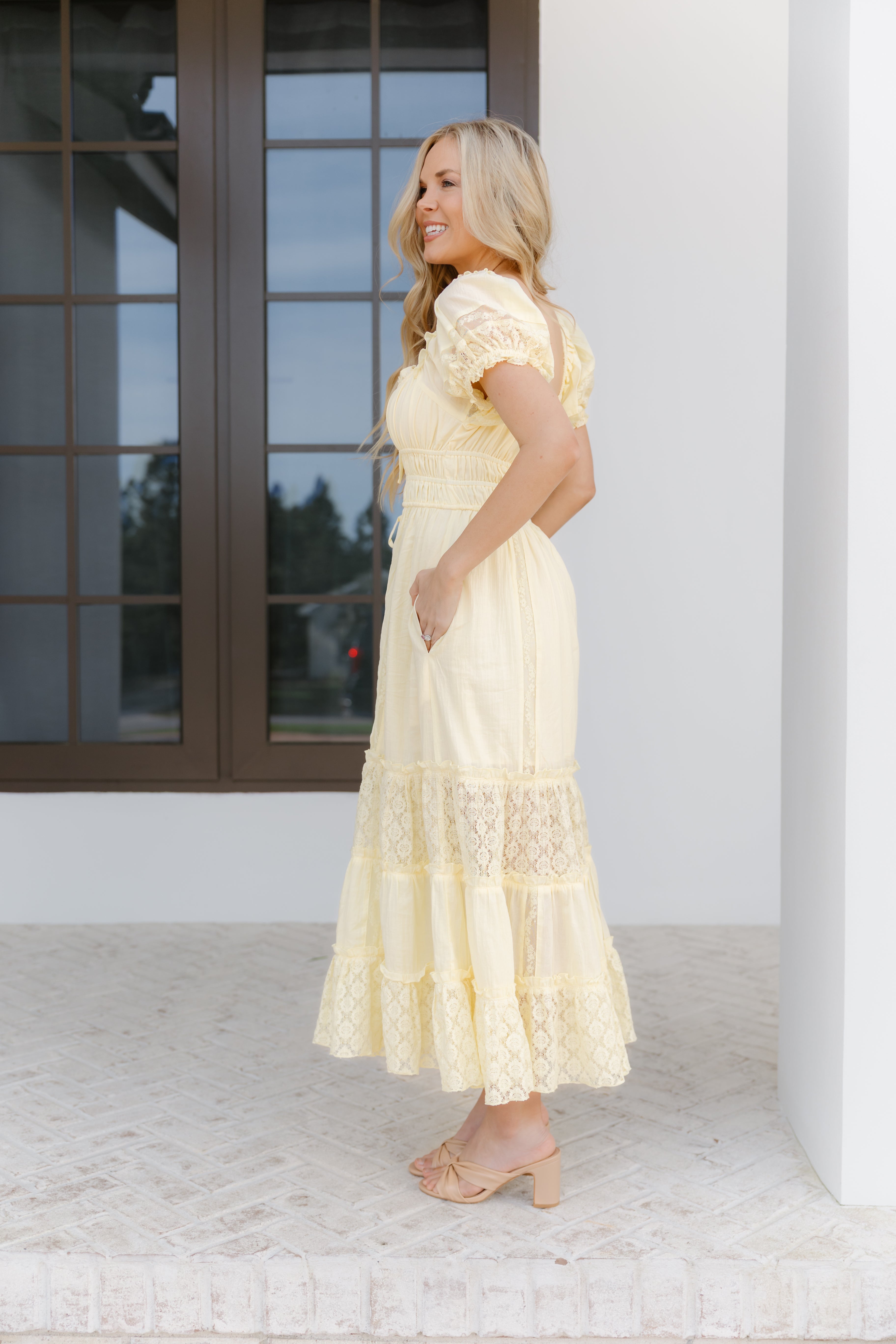 Allison Dress - Lt. Yellow