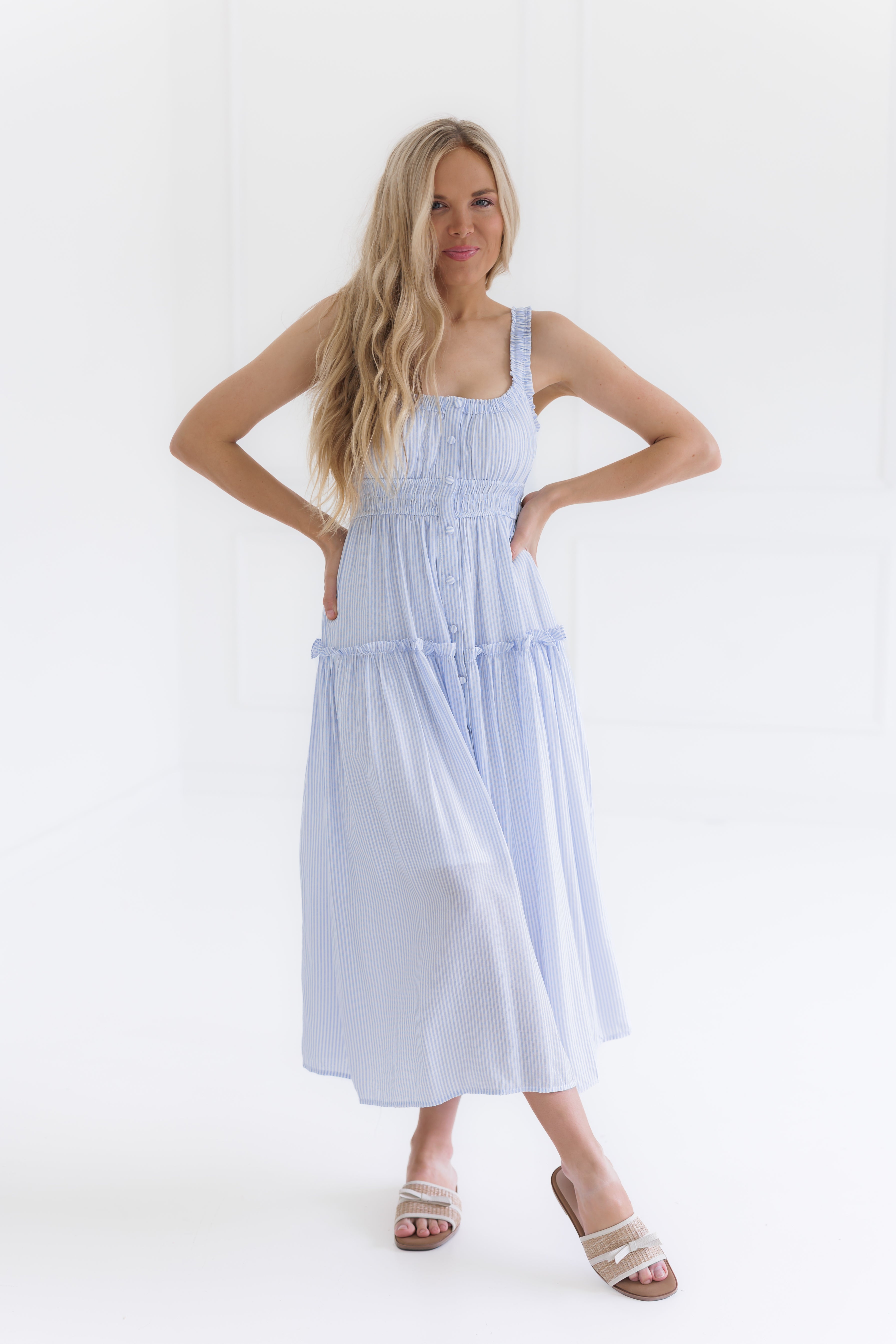 Layla Dress - Light Blue