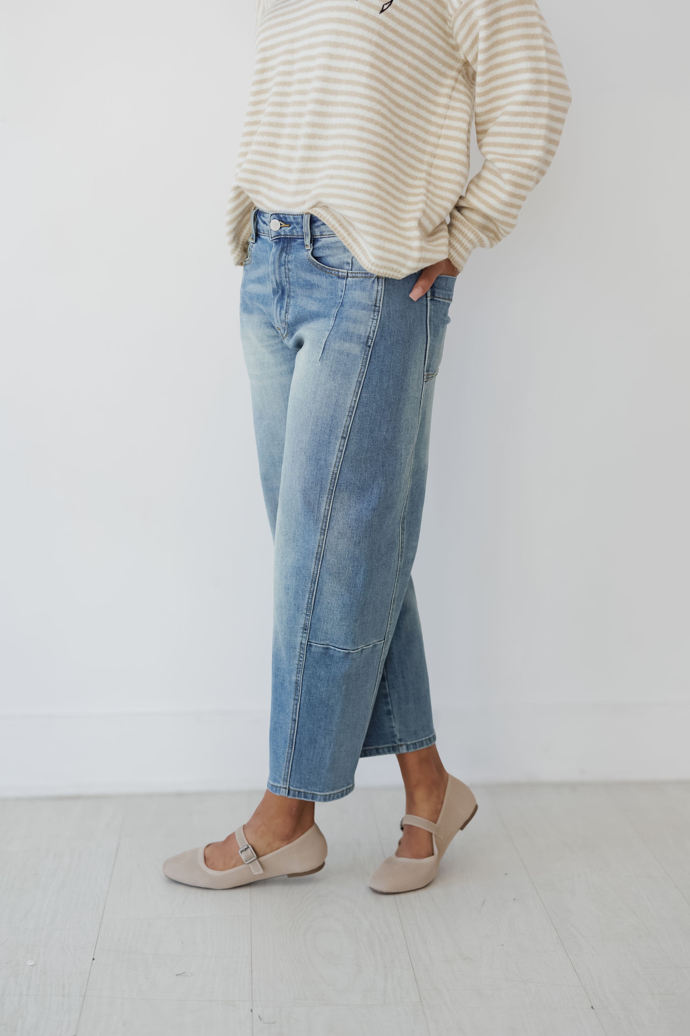 Joelle Loose Fit Denim Pants