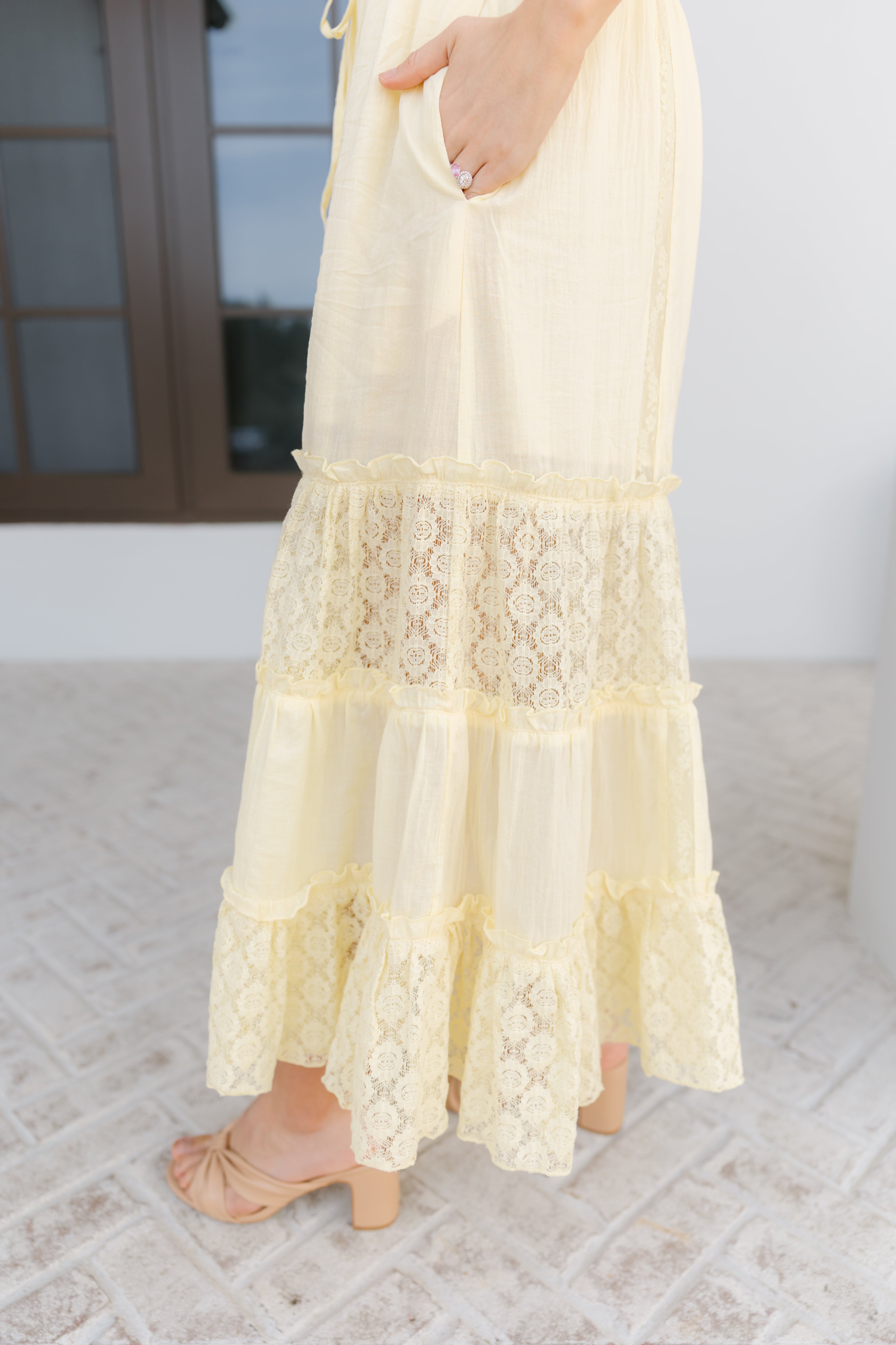 Allison Dress - Lt. Yellow