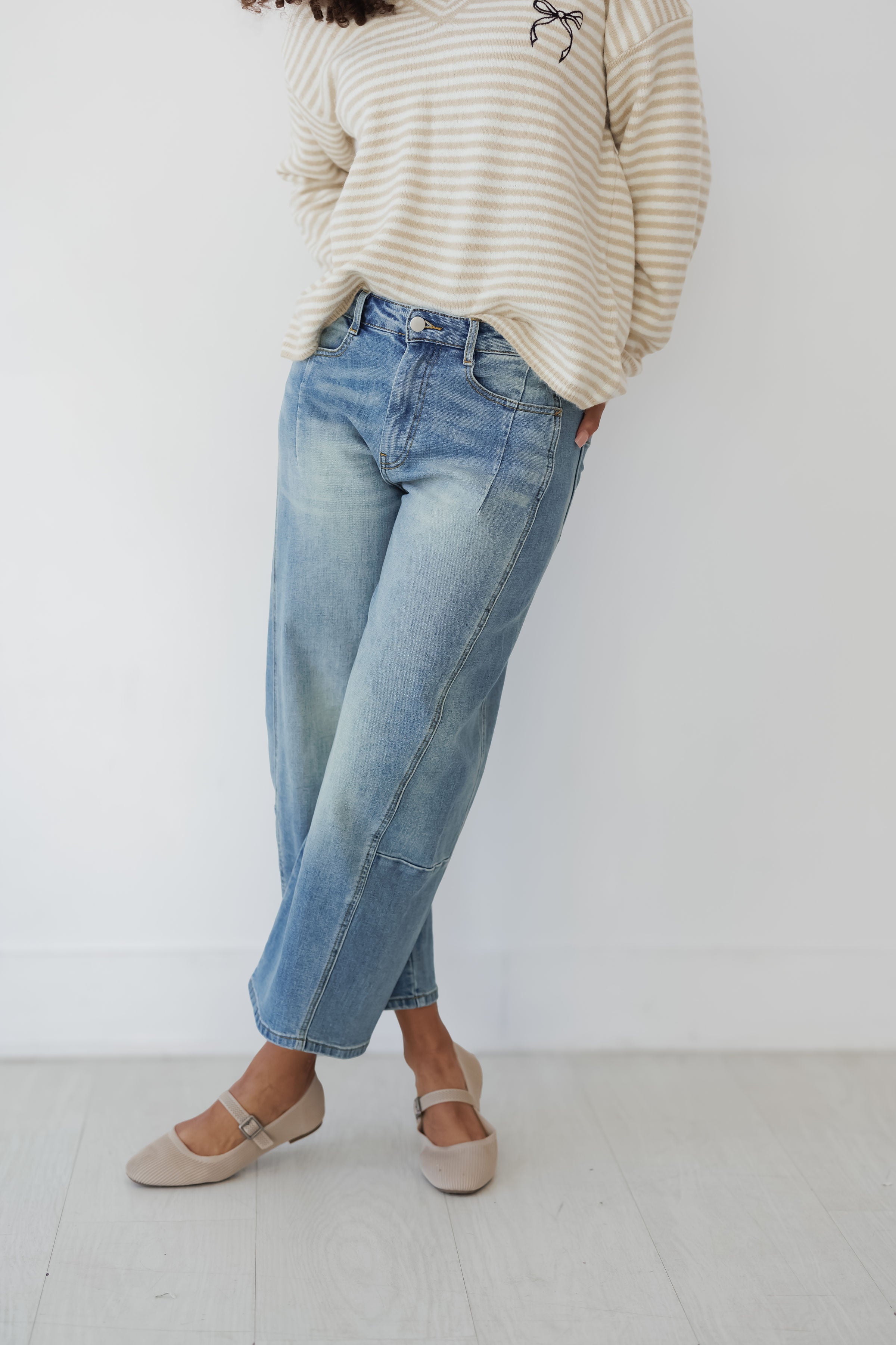 Joelle Loose Fit Denim Pants