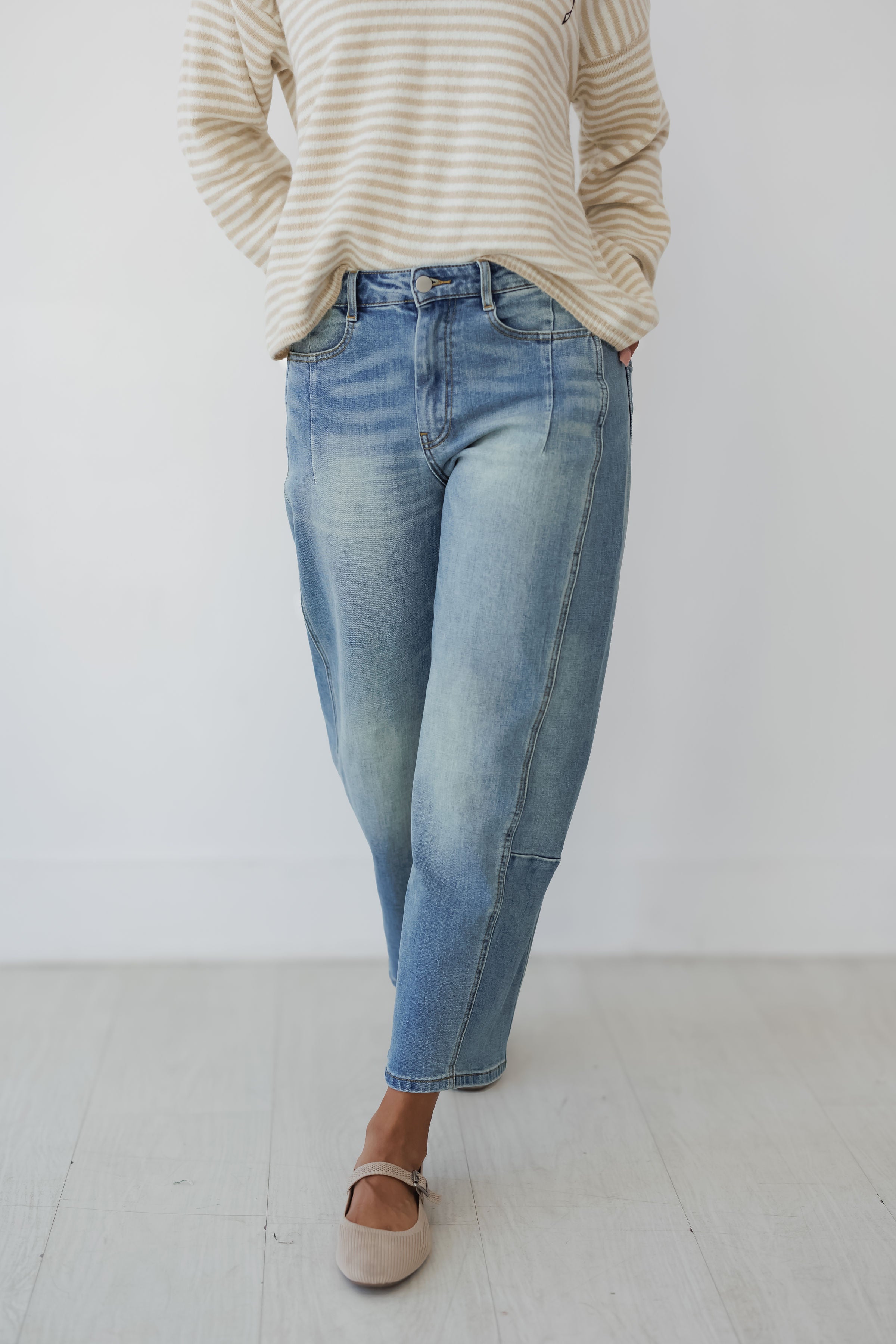 Joelle Loose Fit Denim Pants