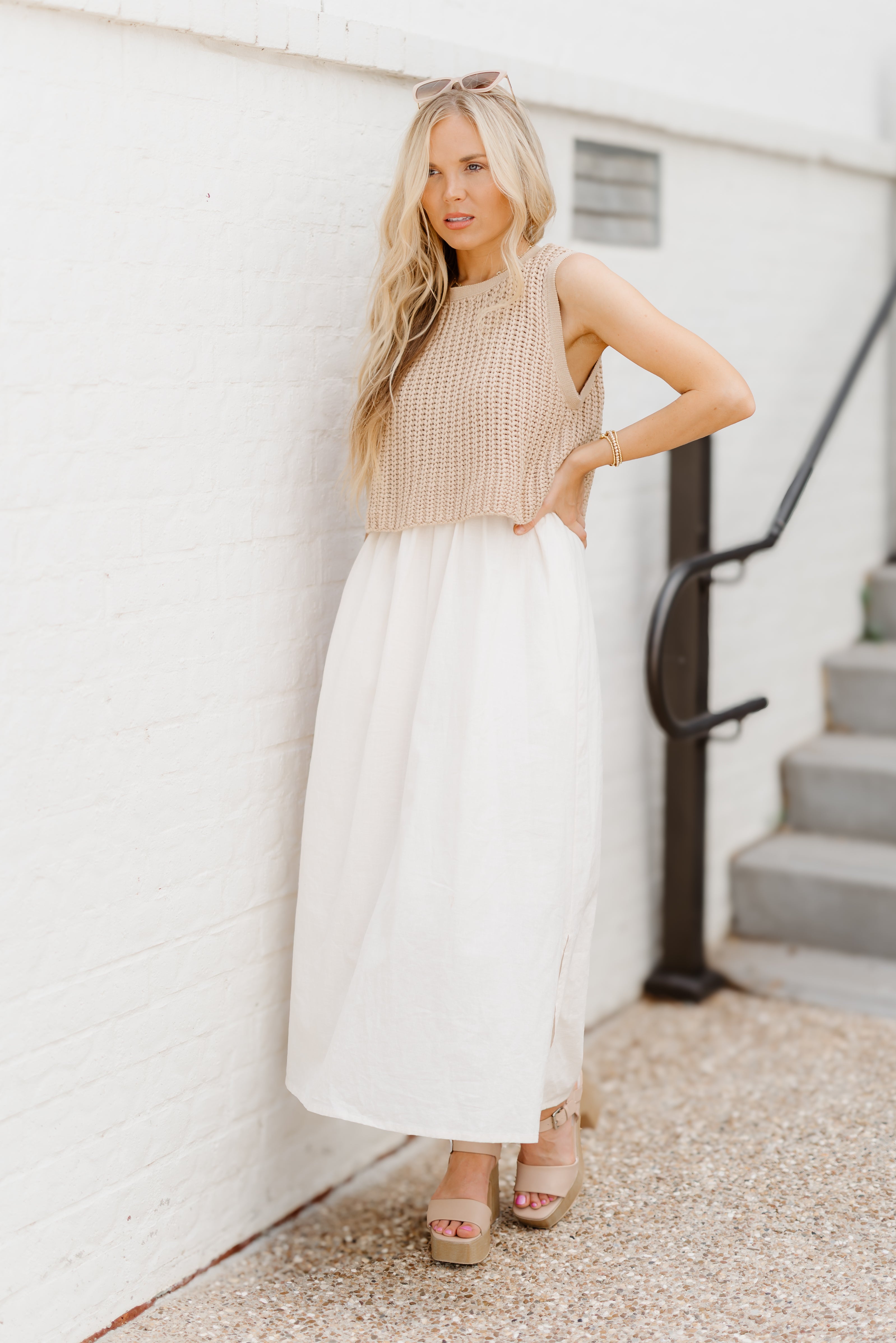 Style Essential Dress - Latte/Cream