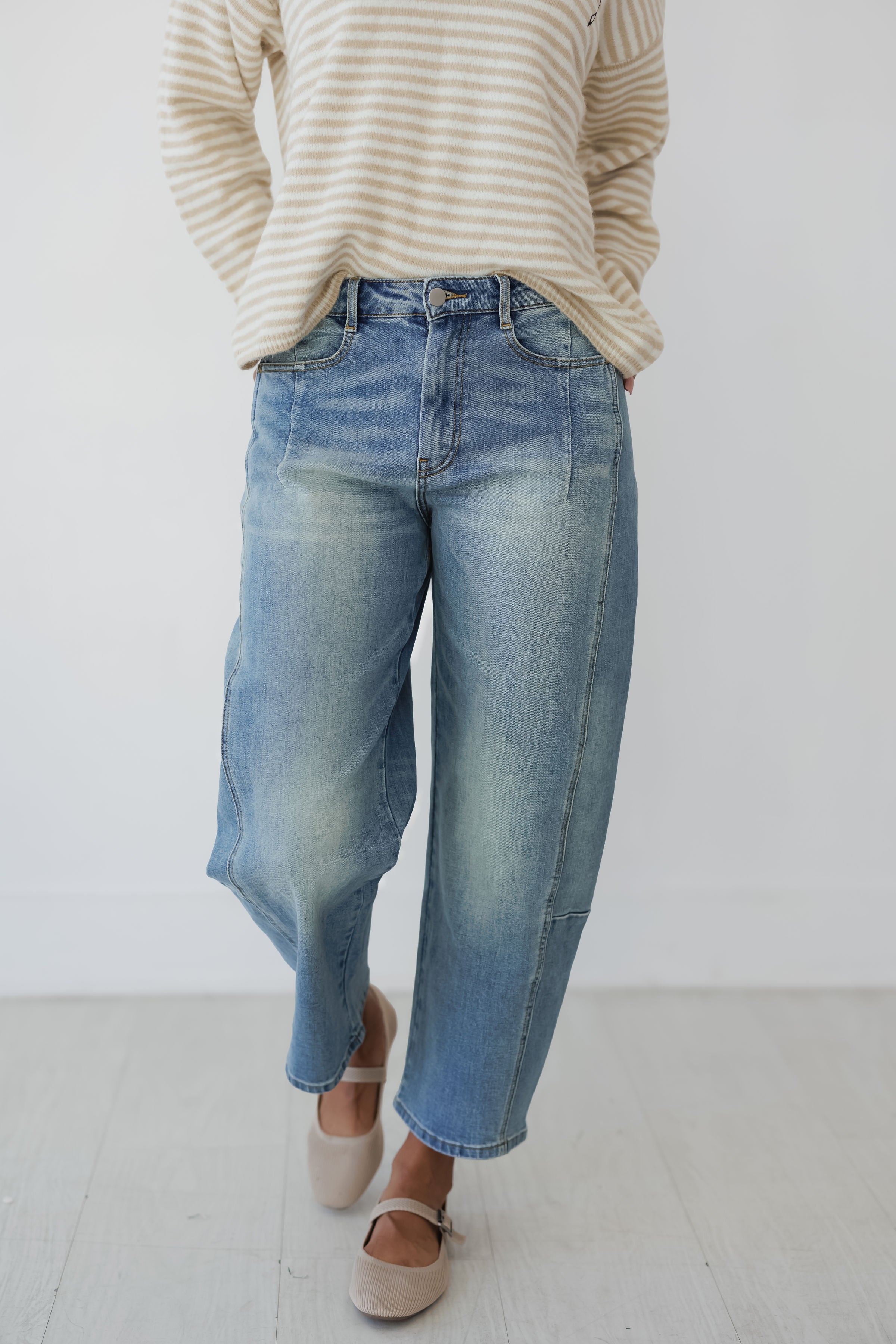 Joelle Loose Fit Denim Pants