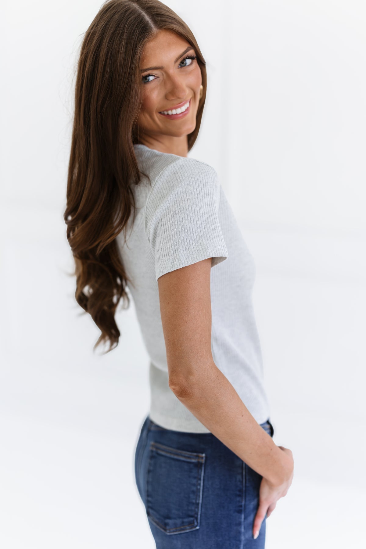 Stand Your Ground Top - Grey - FINAL SALE