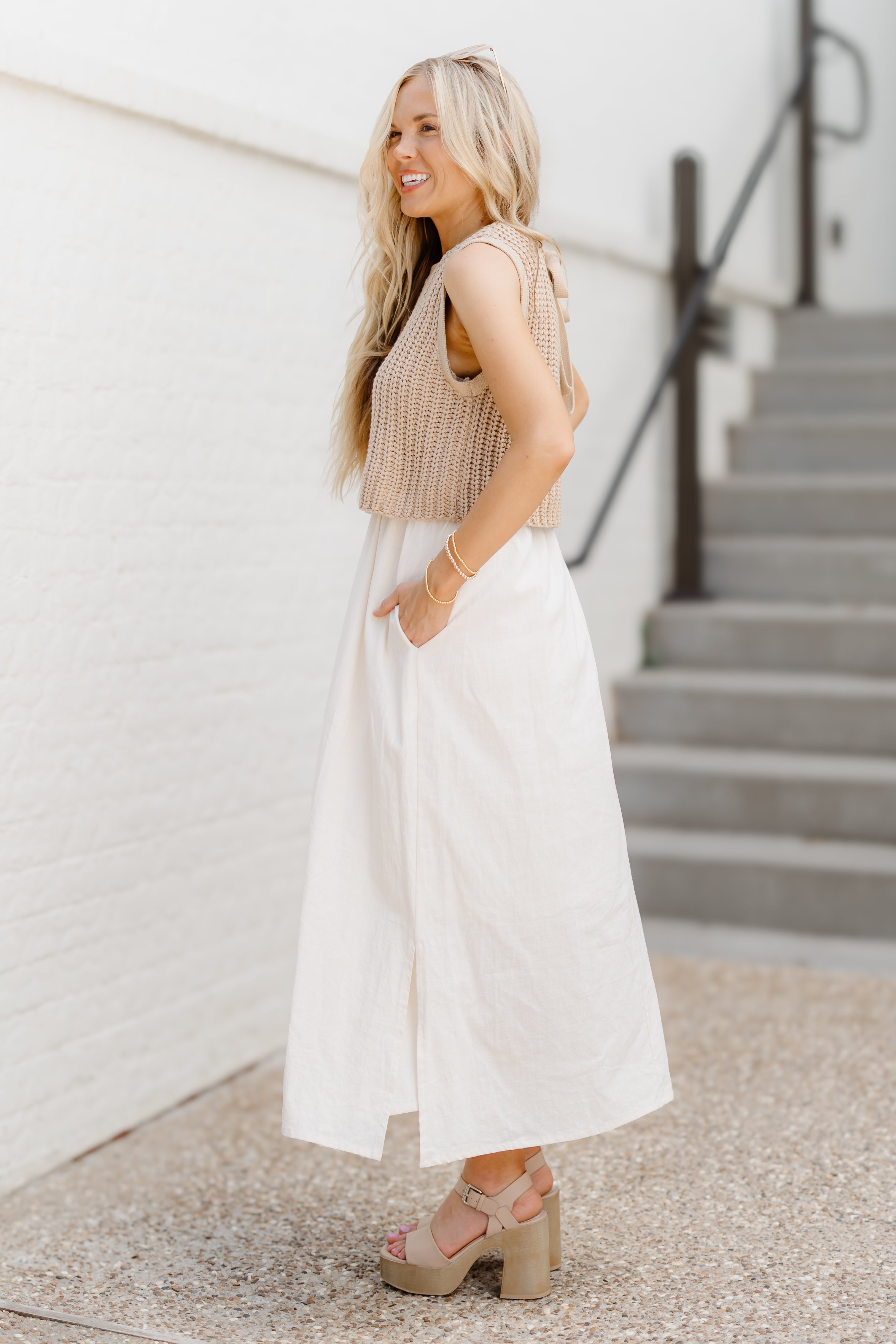 Style Essential Dress - Latte/Cream