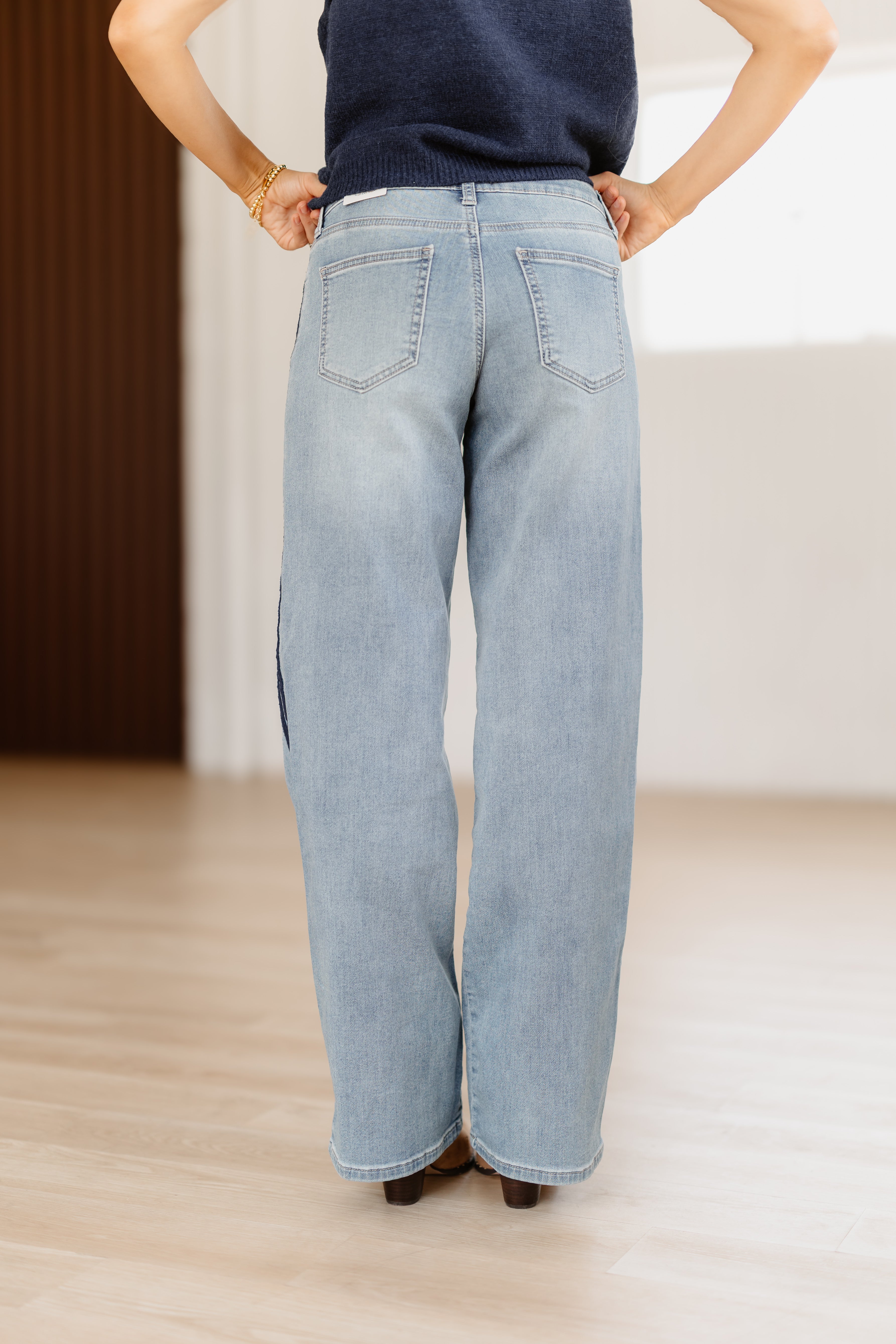 Caleb Mid Rise Tuxedo Sweat Pants