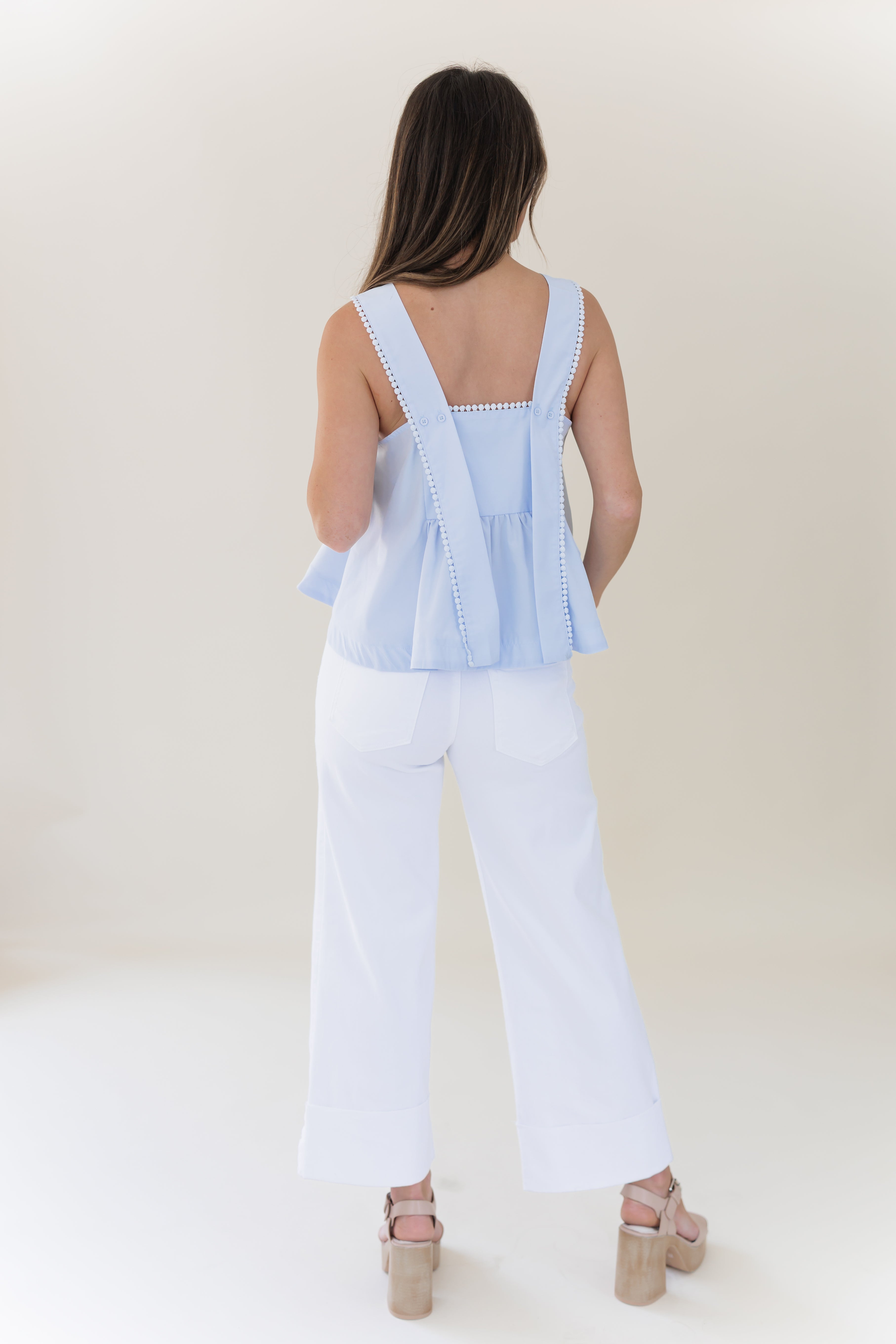 Dream Ahead Top - Powder Blue