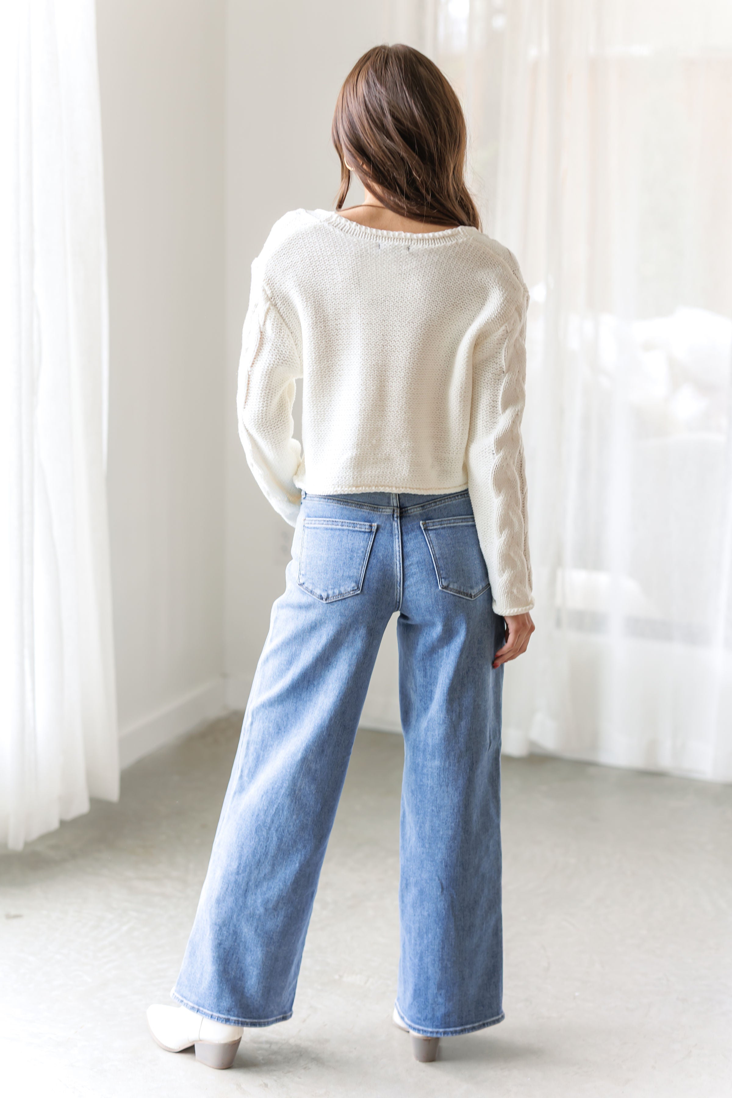 Polar Drift Cable Knit Sweater