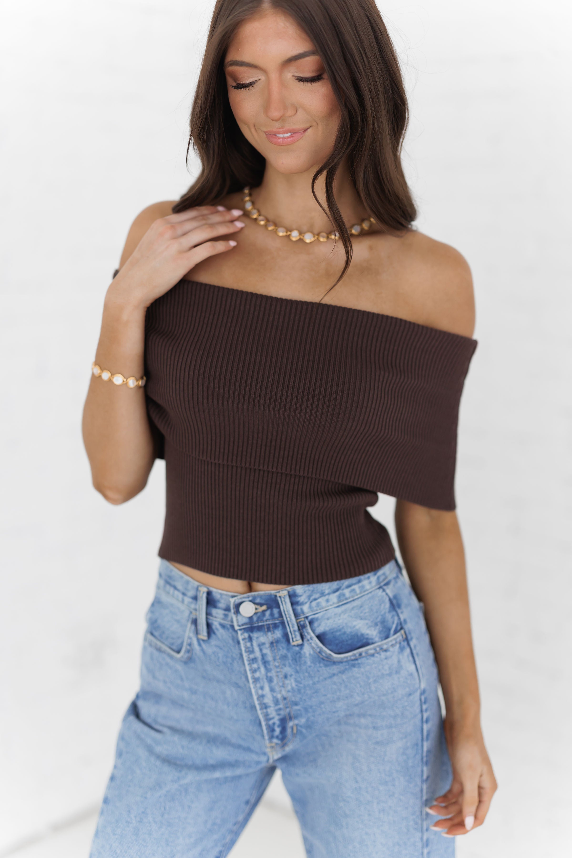 Move Ahead Top - Brown