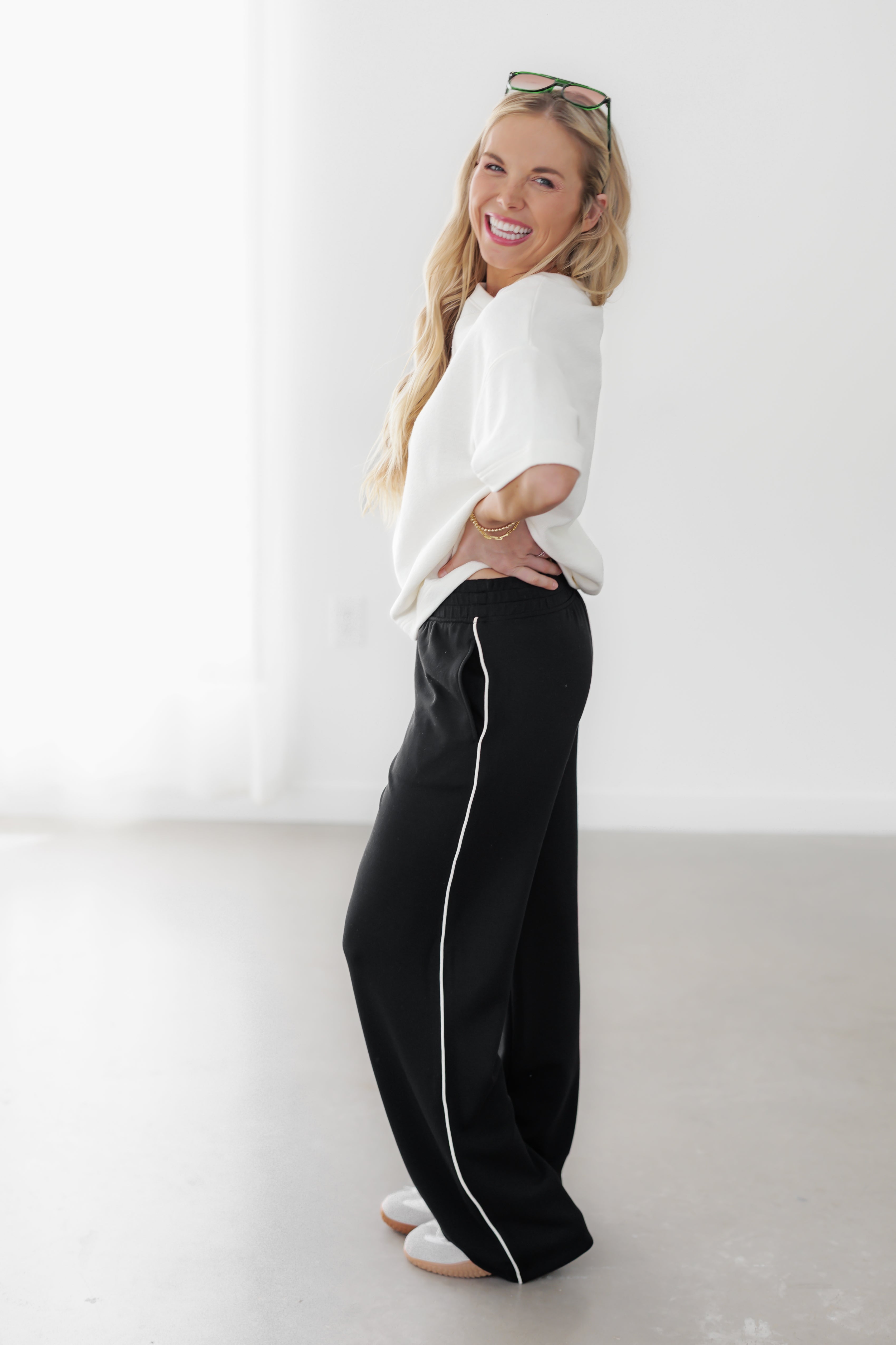 Keep The Vision Pants - Black/Cream