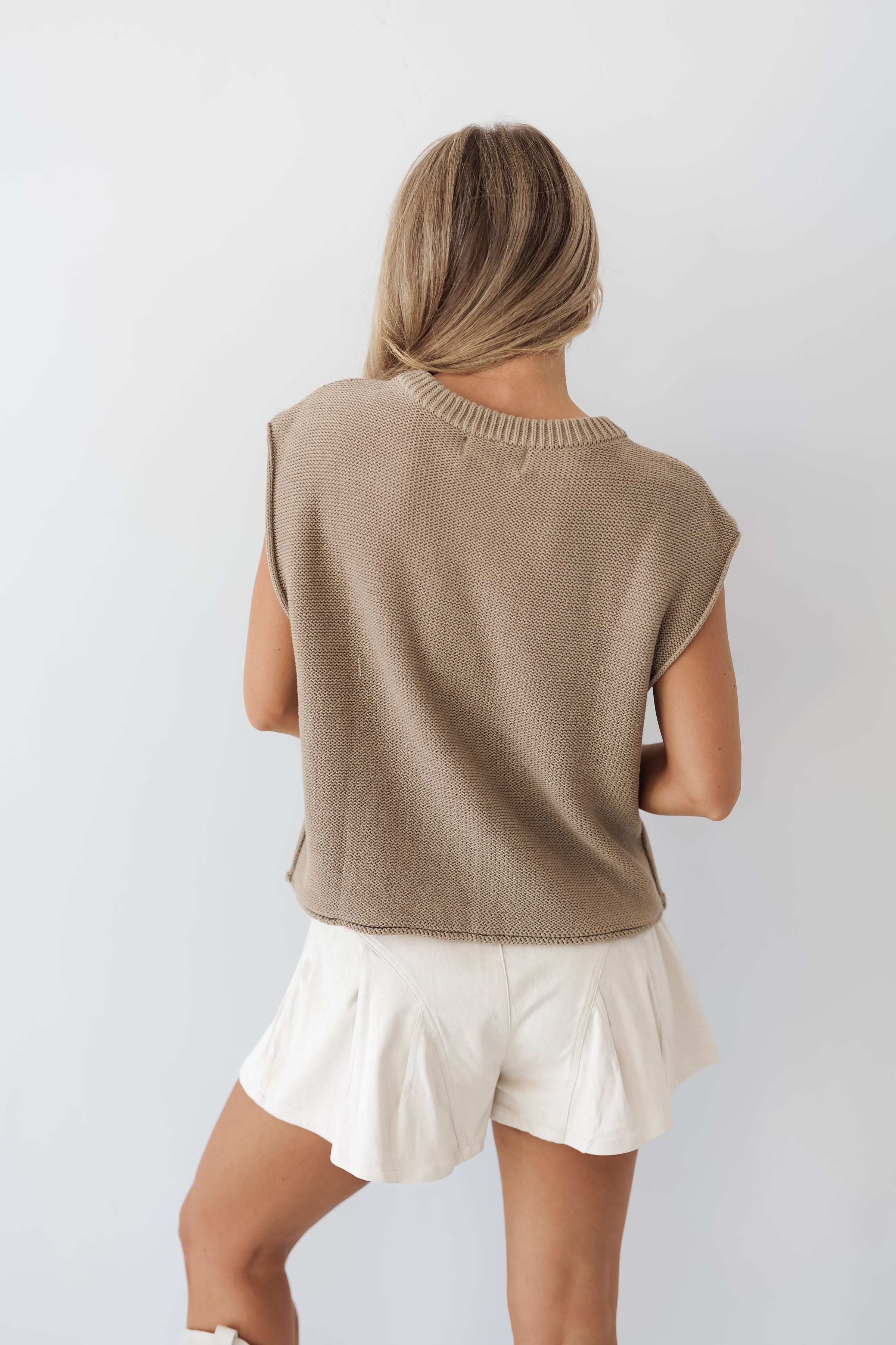 Ellie Sweater Top - Khaki