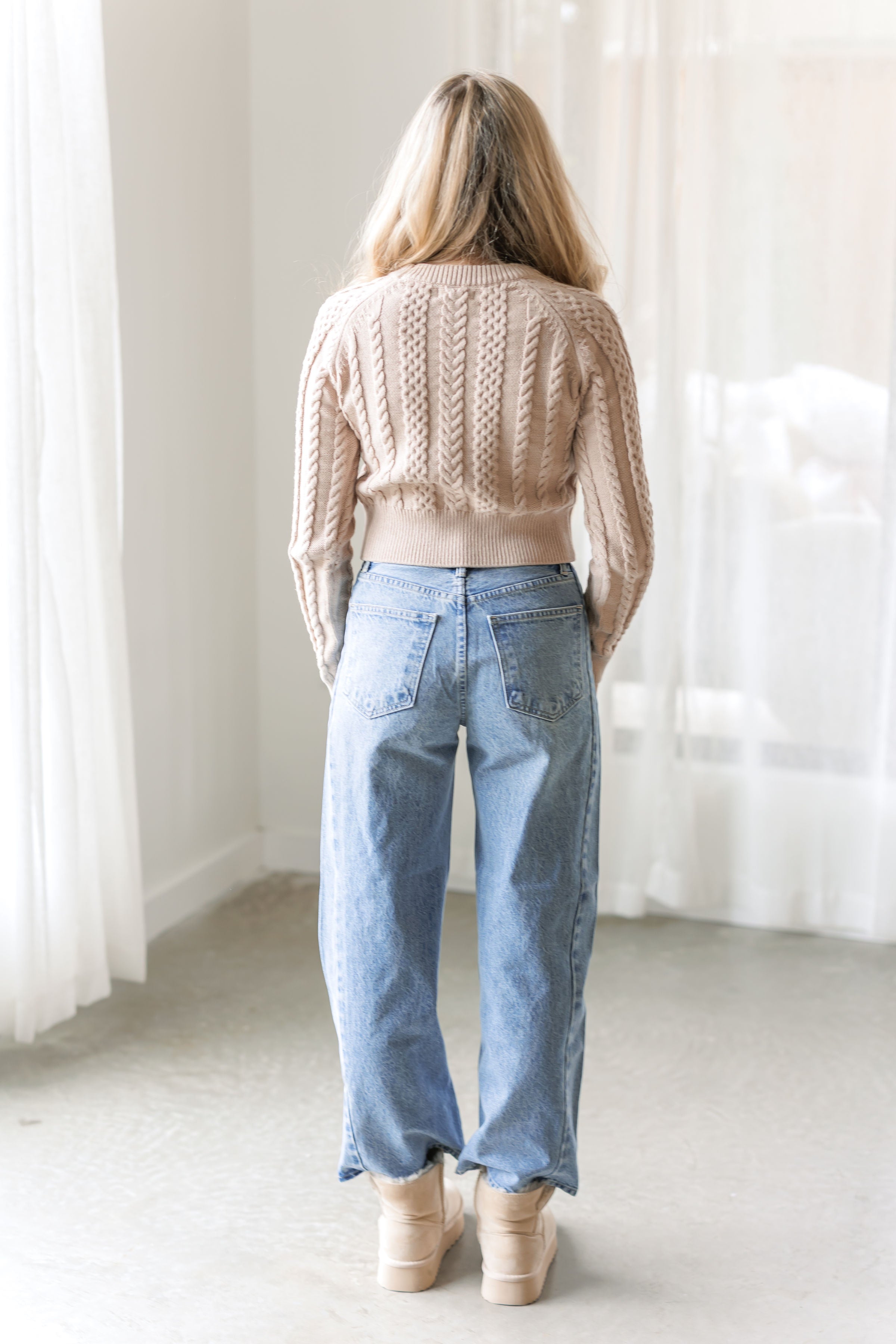 Be The Calm Cropped Sweater