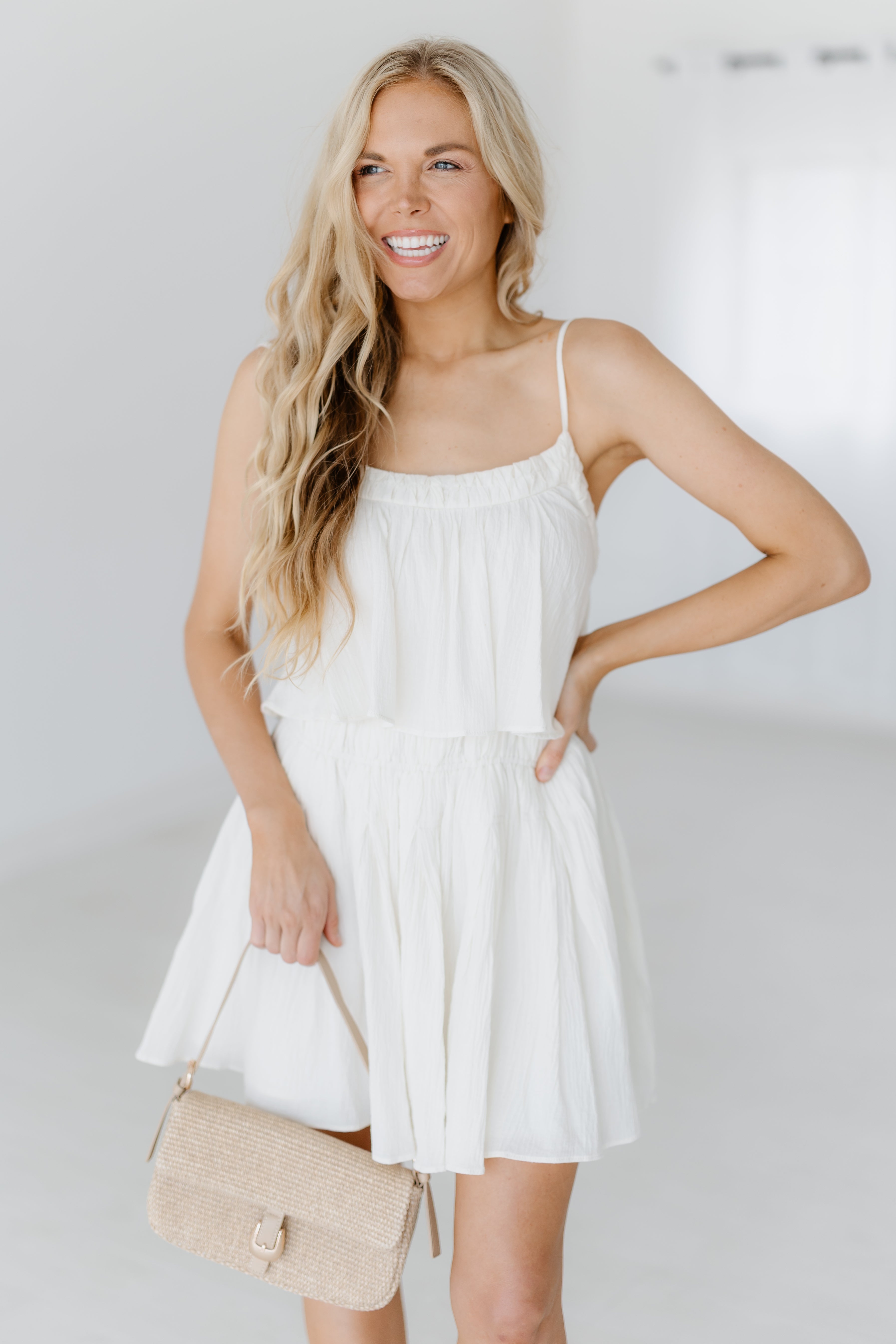 Tonya Mini Dress - Natural