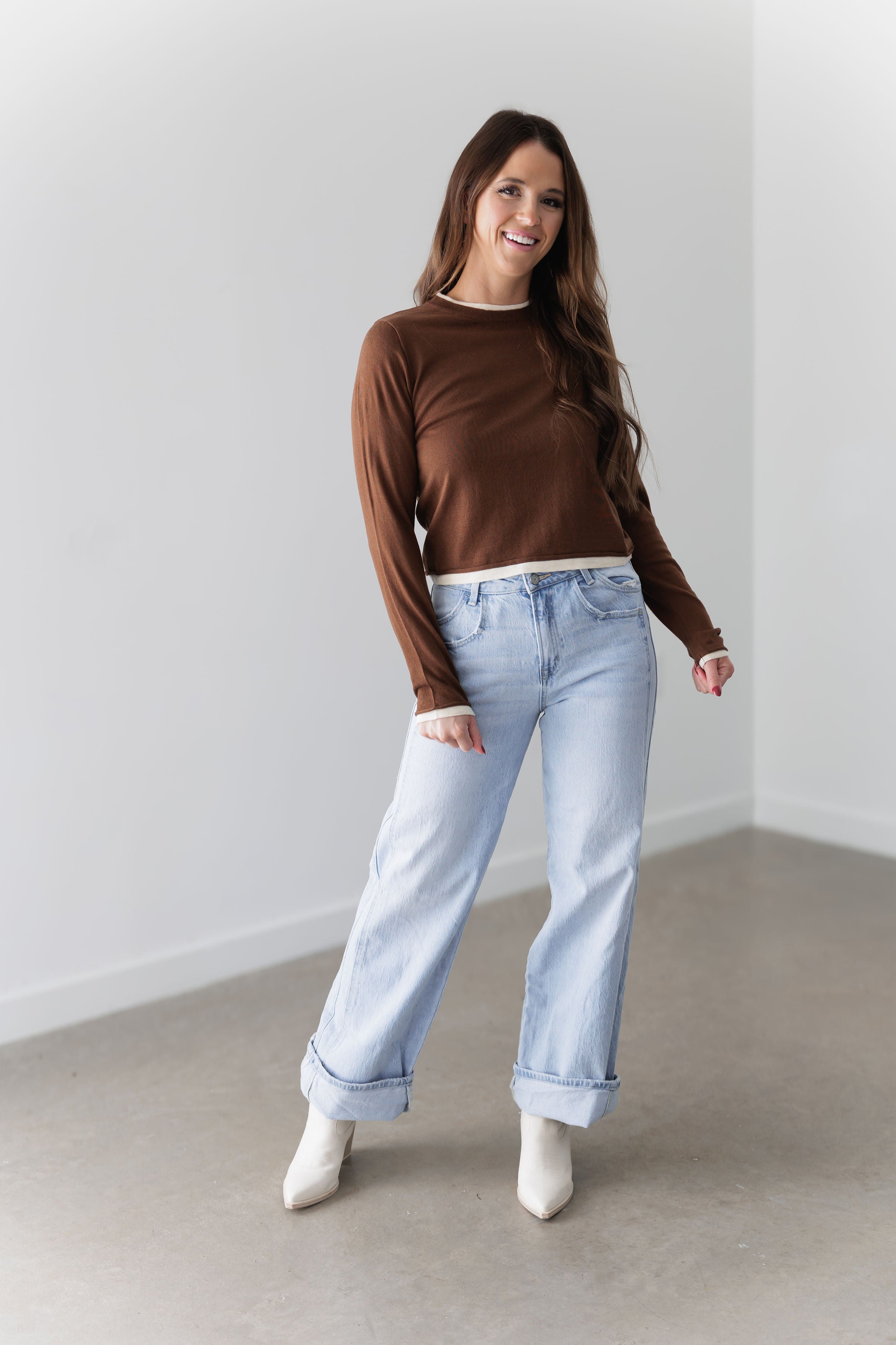 Always Here Top - Brown