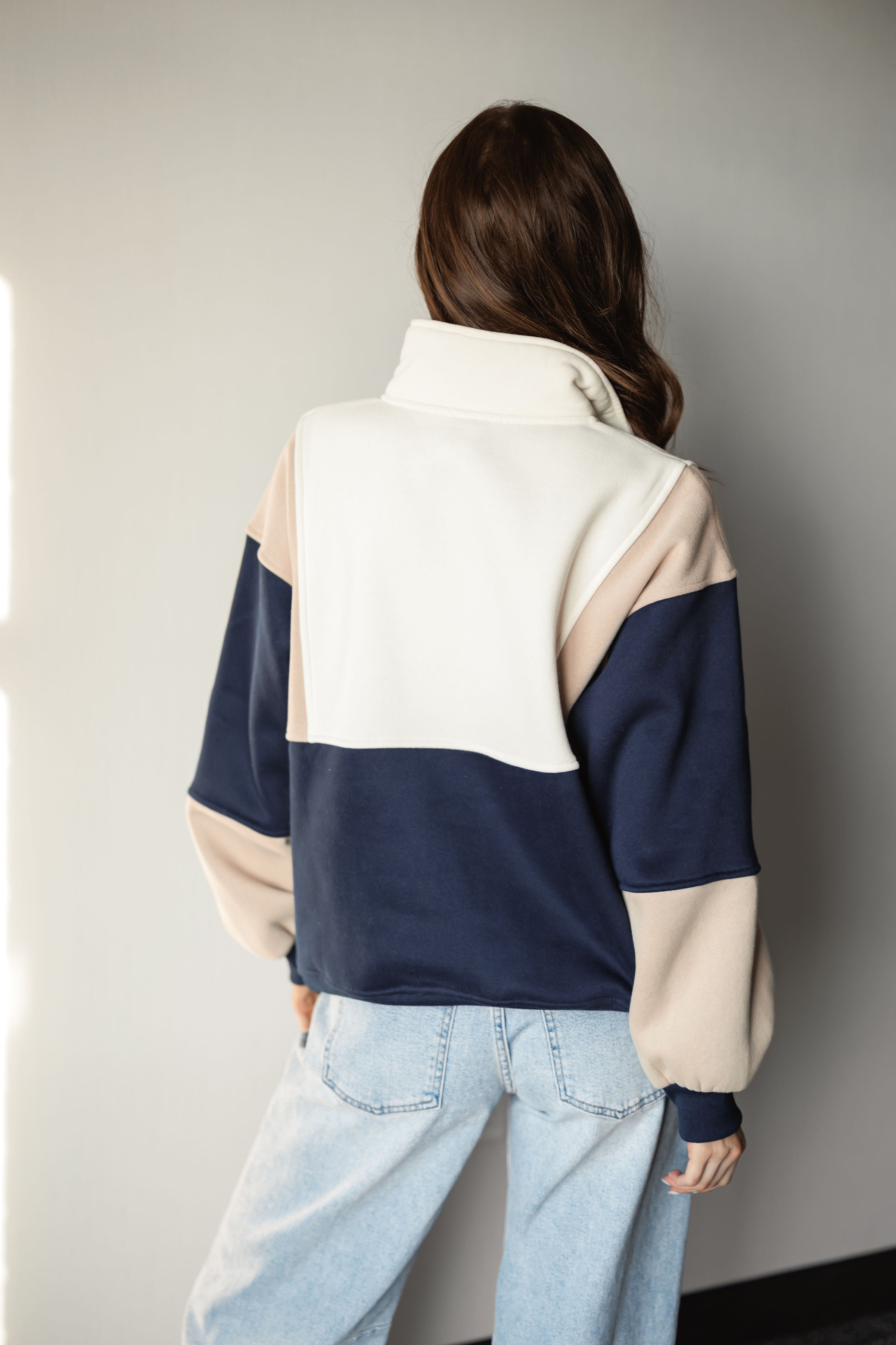 Feel At Ease Colorblock Pullover
