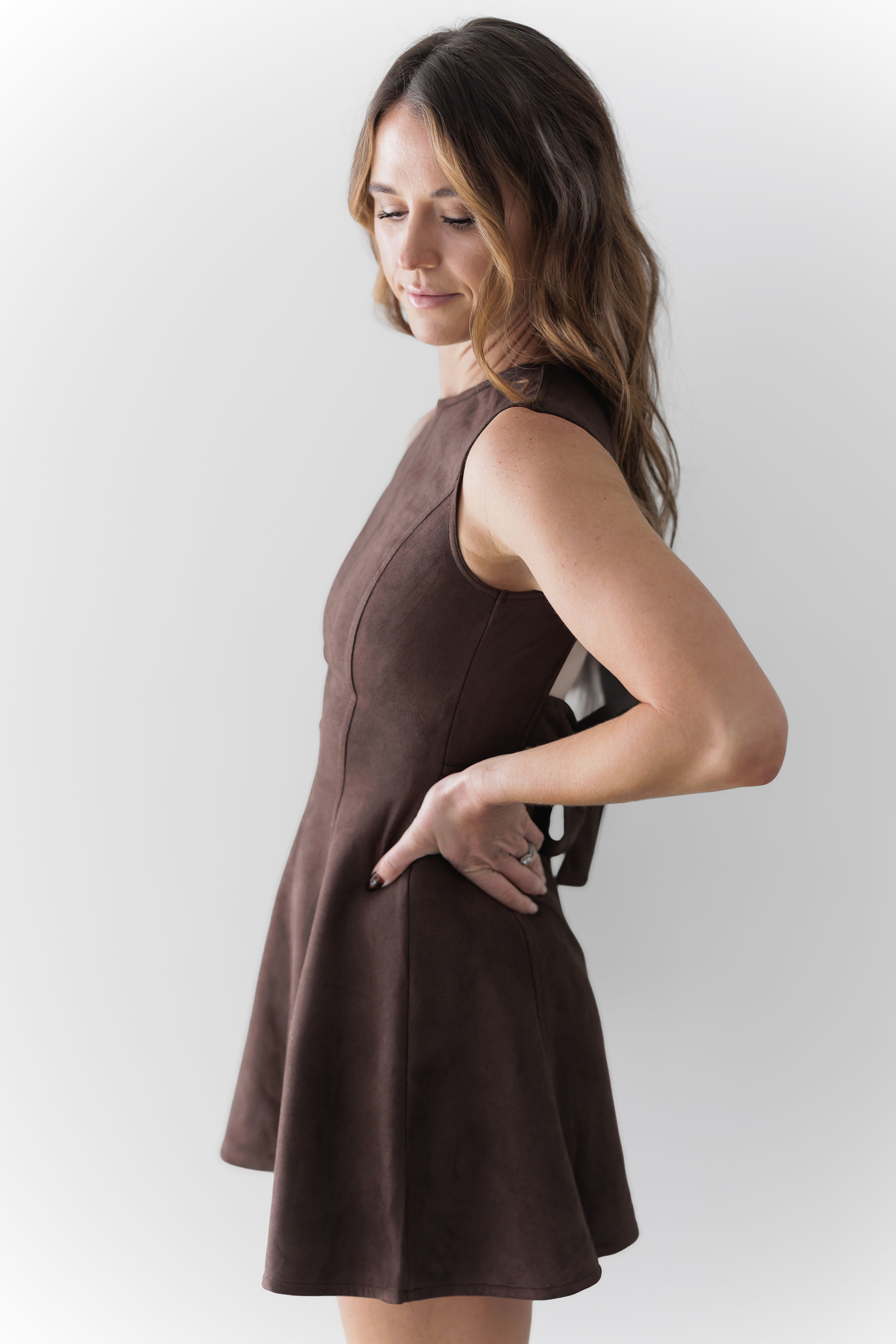 Ciara Mini Dress - Dark Brown