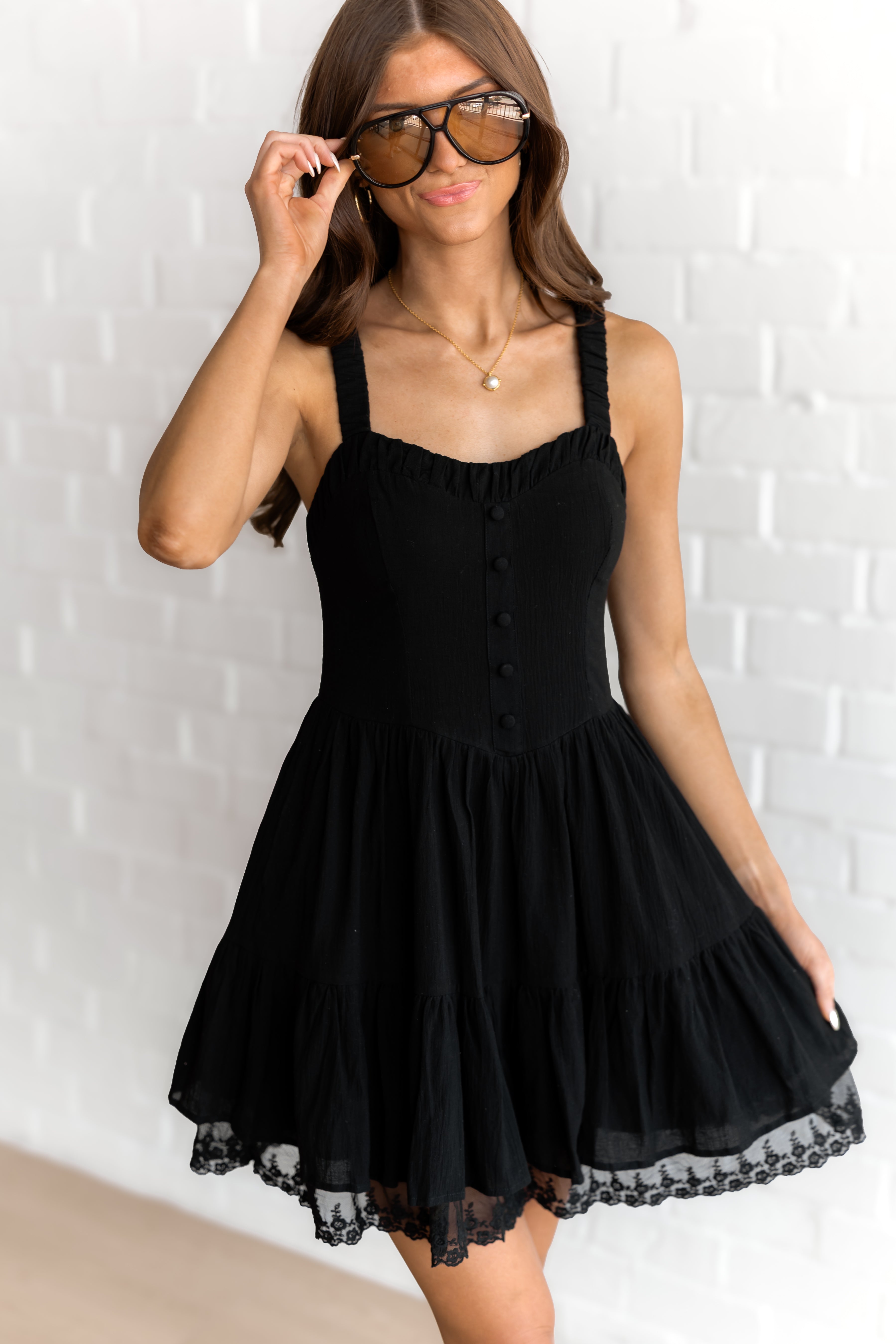Arabella Mini Dress - Black