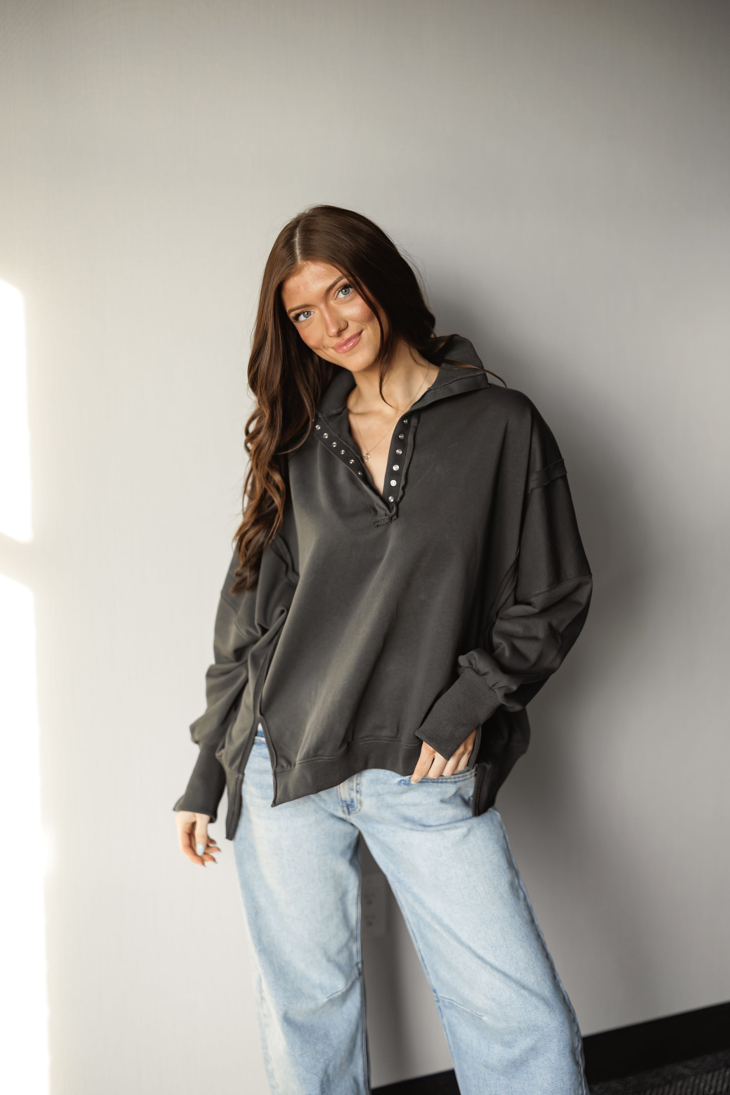 Everyday Comfort Sweatshirt - Charcoal