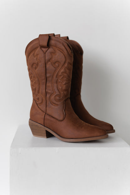 MIA: Kelsha Boot - Cognac - FINAL SALE