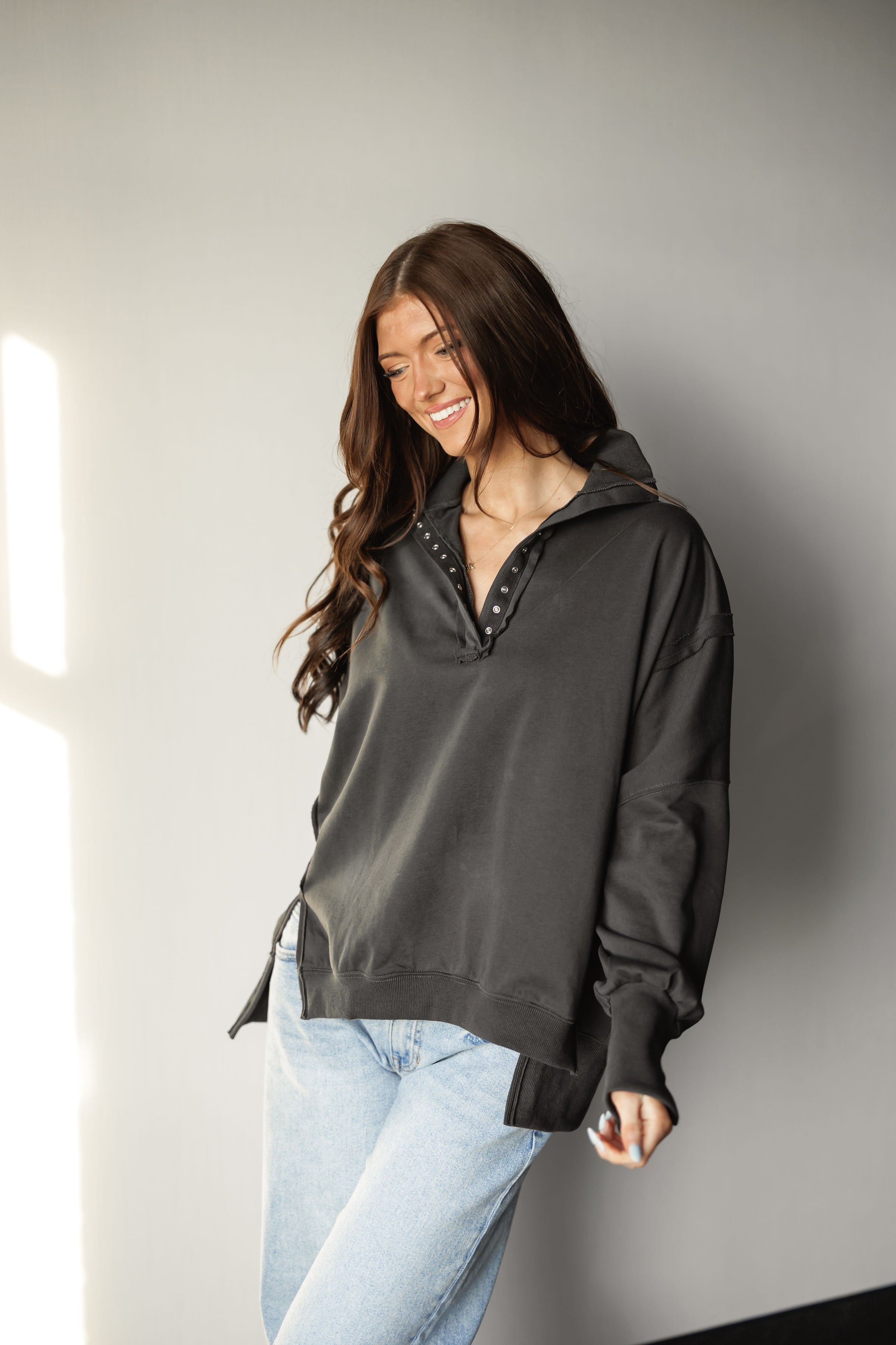 Everyday Comfort Sweatshirt - Charcoal