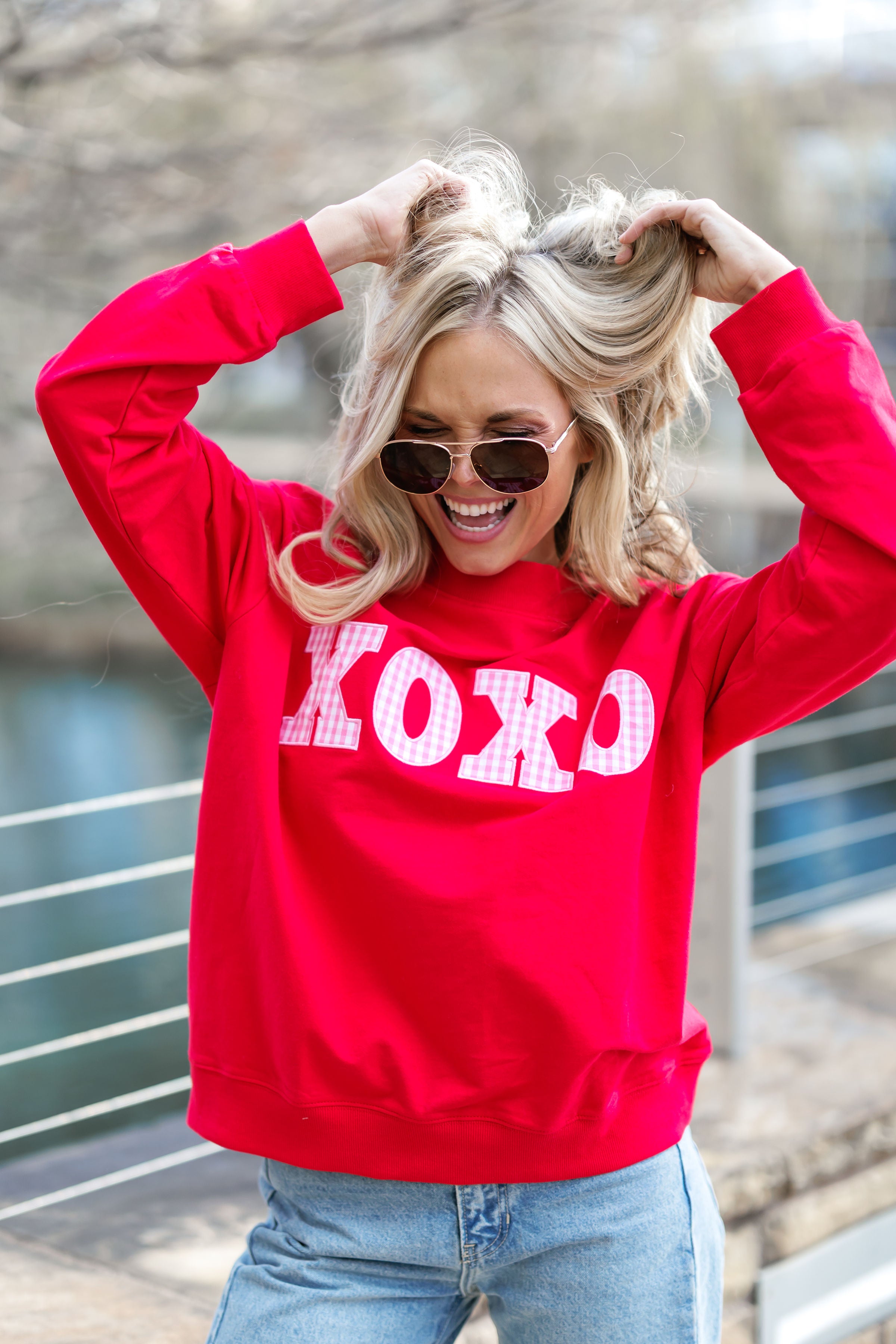 XOXO Patch Sweatshirt