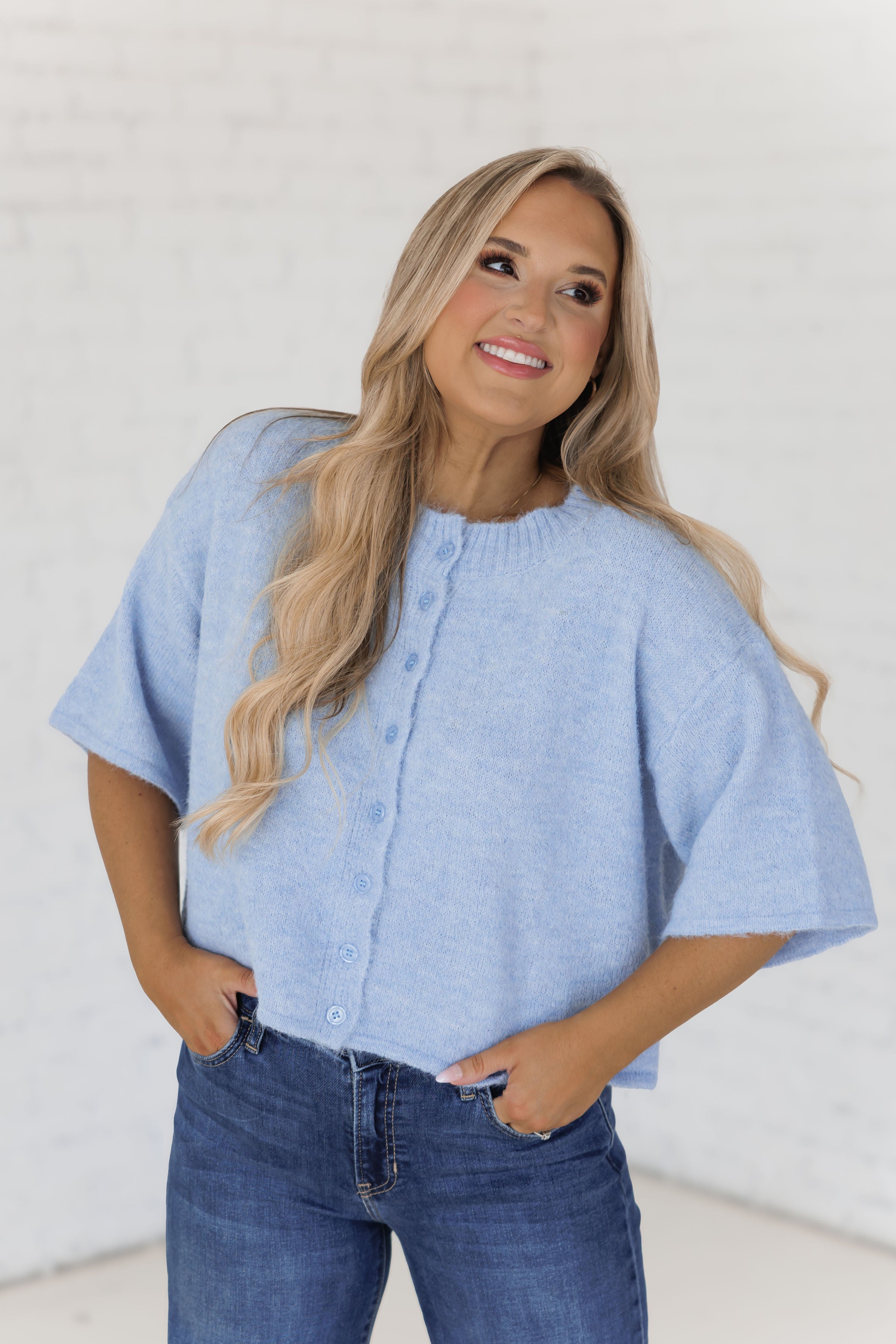 Small Steps Cardigan - Blue