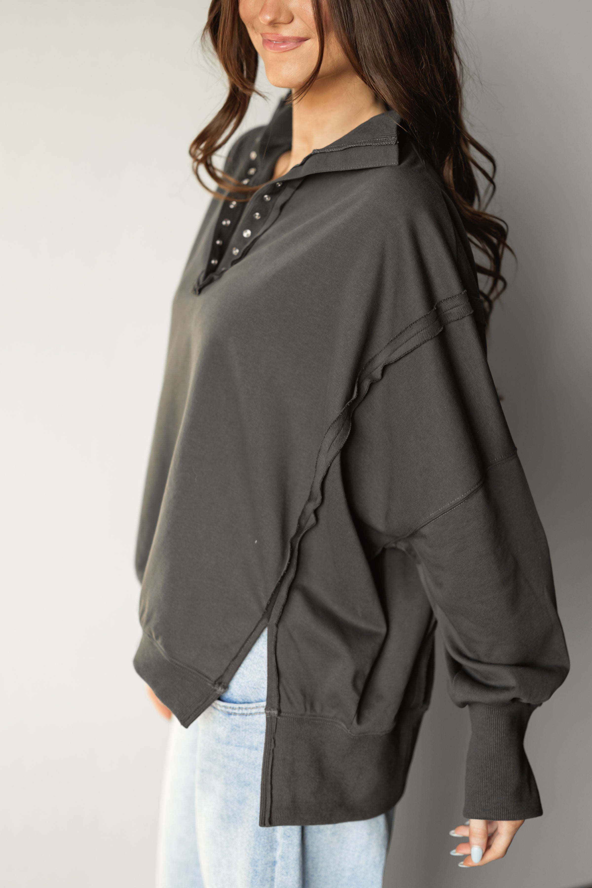 Everyday Comfort Sweatshirt - Charcoal