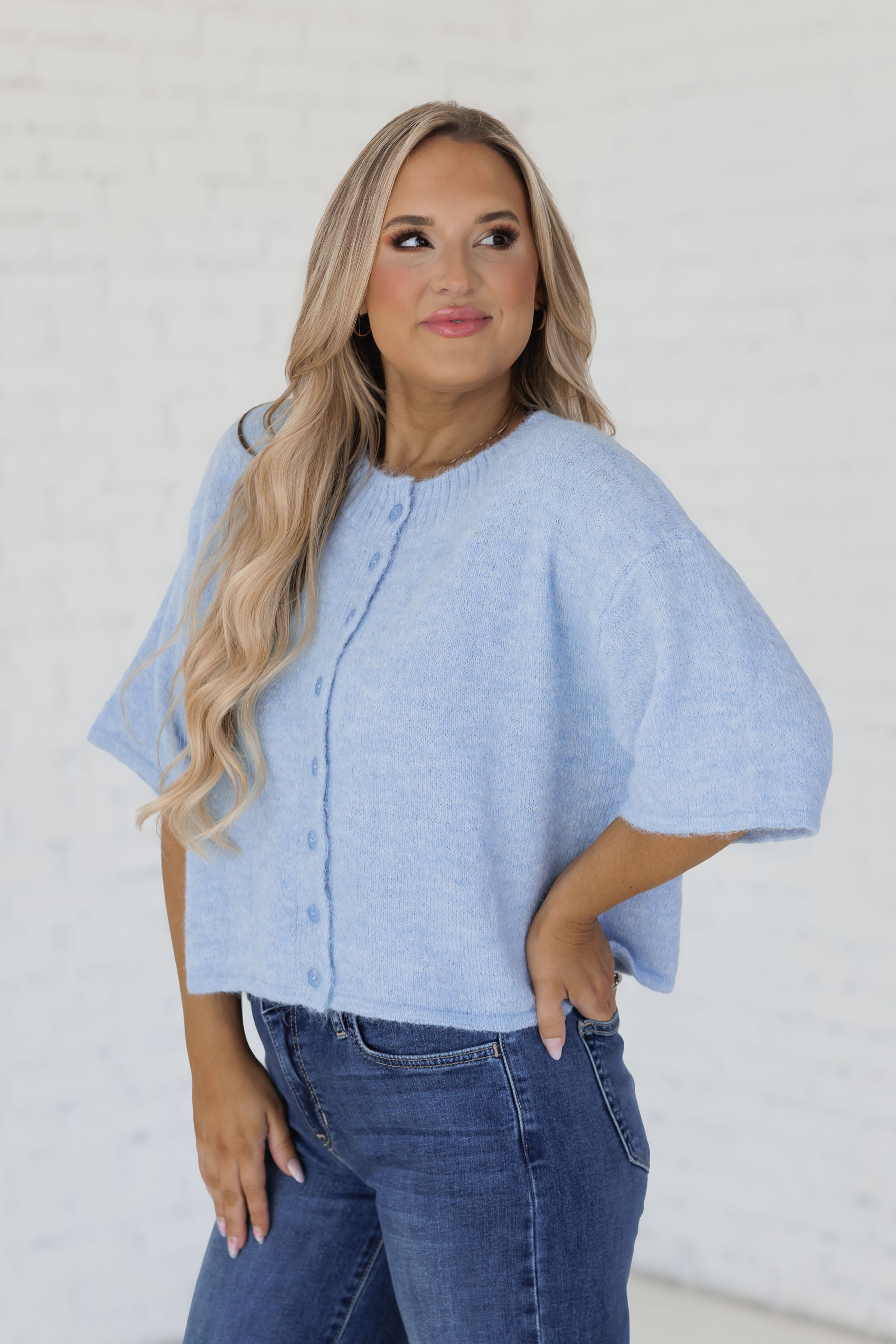 Small Steps Cardigan - Blue