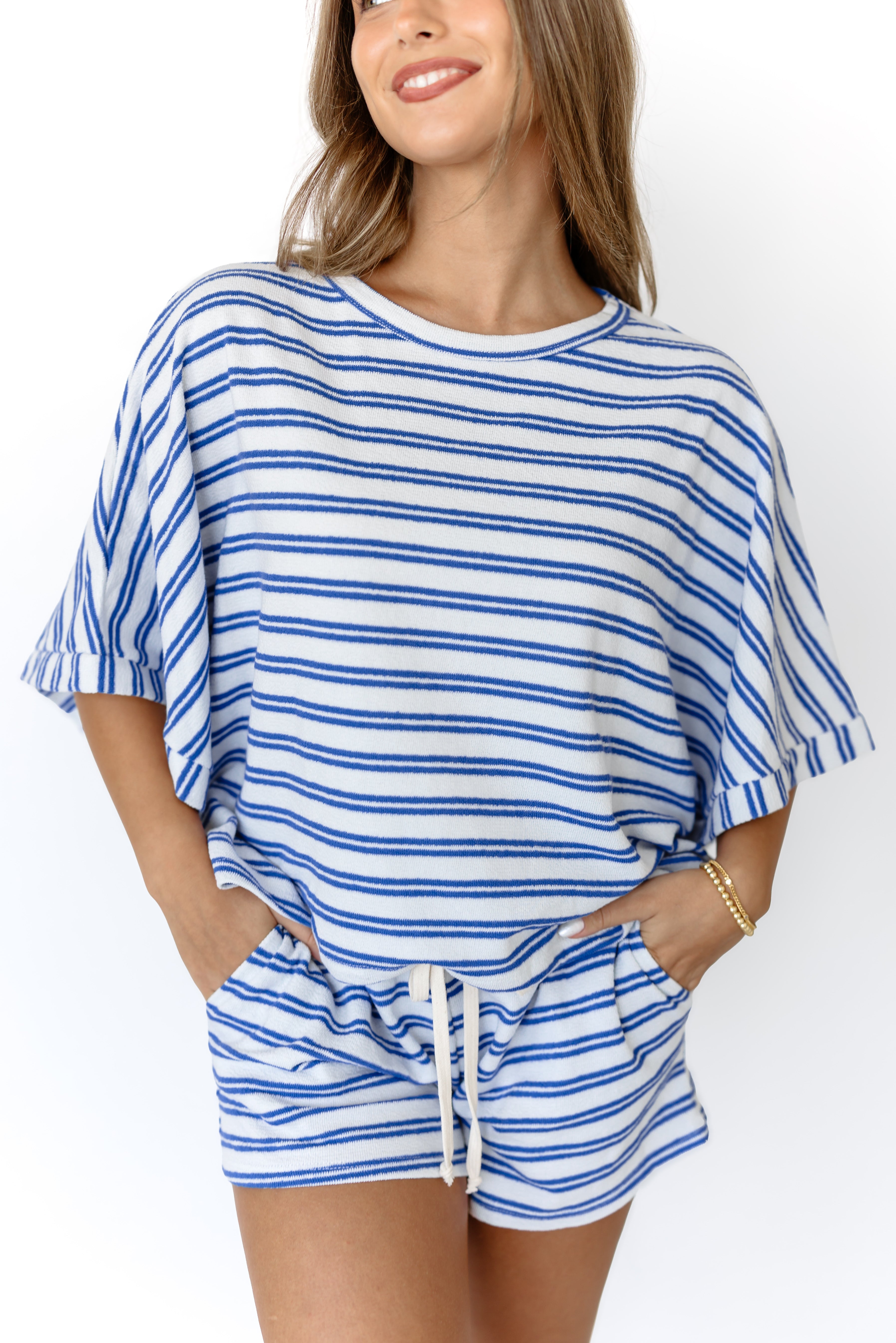 Sunset Mood Top-Blue