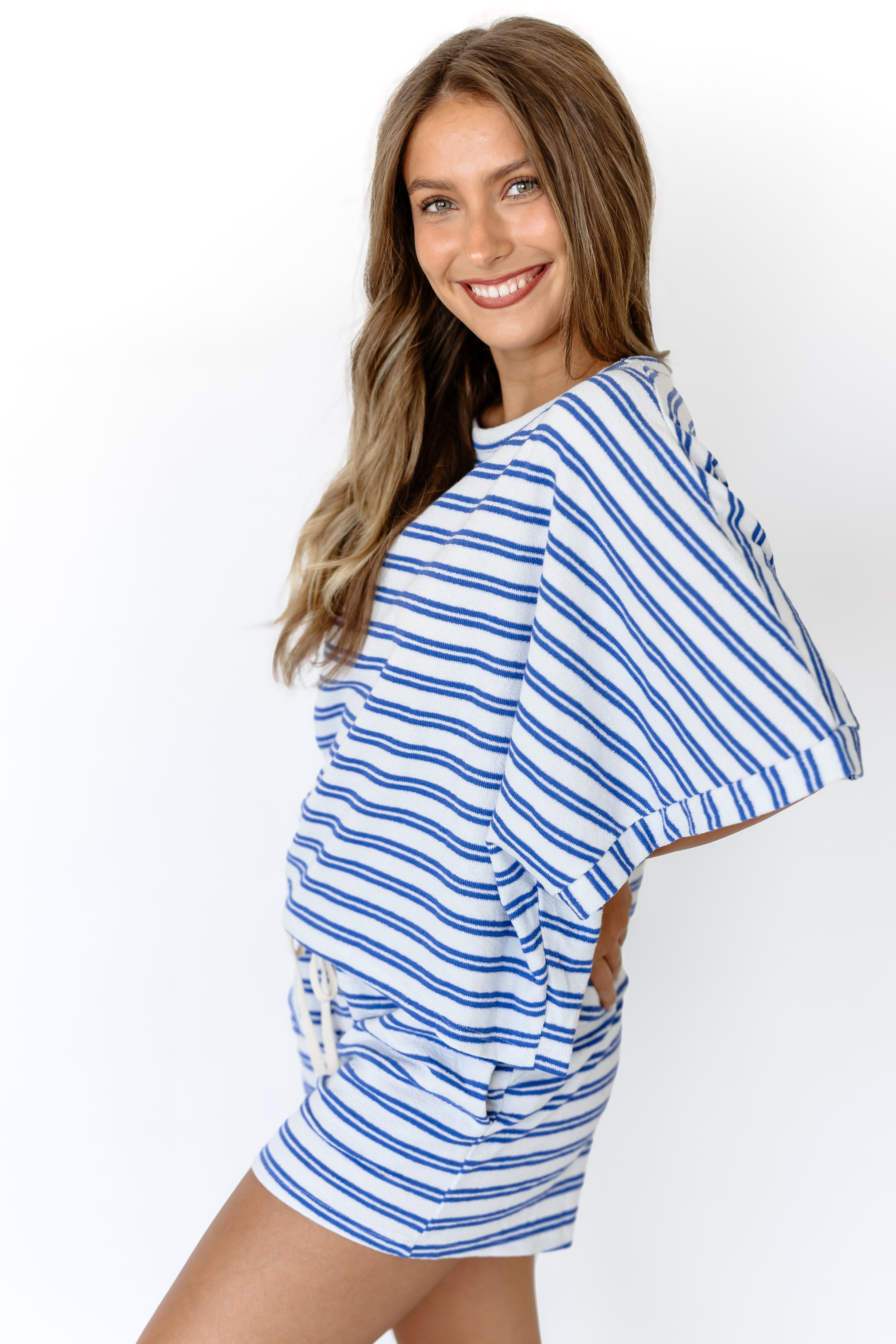 Sunset Mood Top-Blue