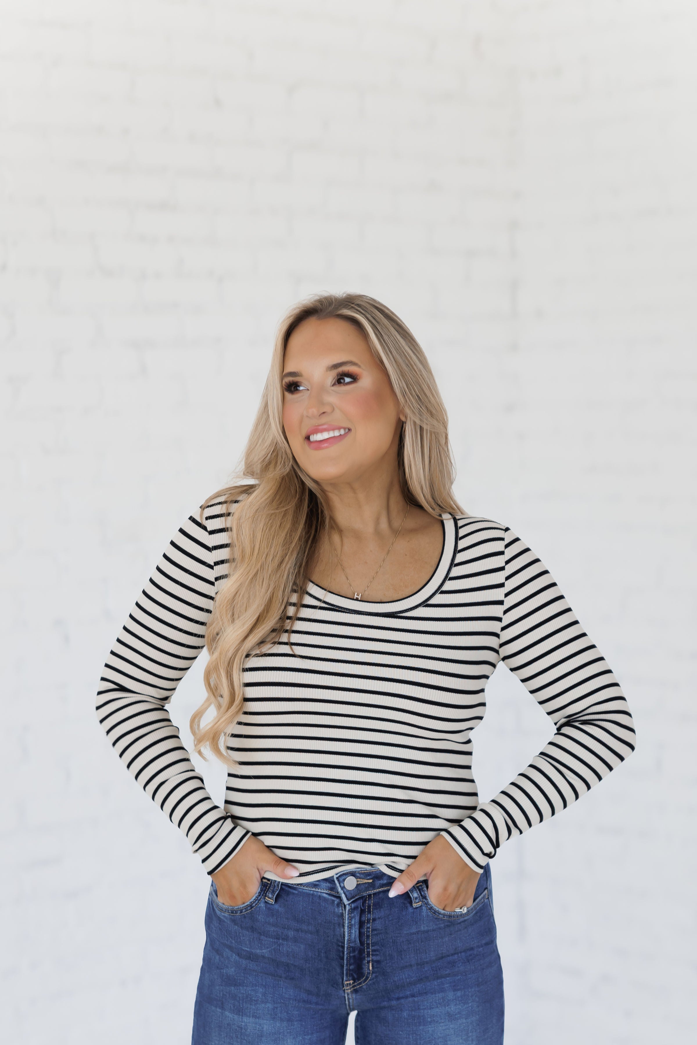 Let It Begin Top - Stone/Black