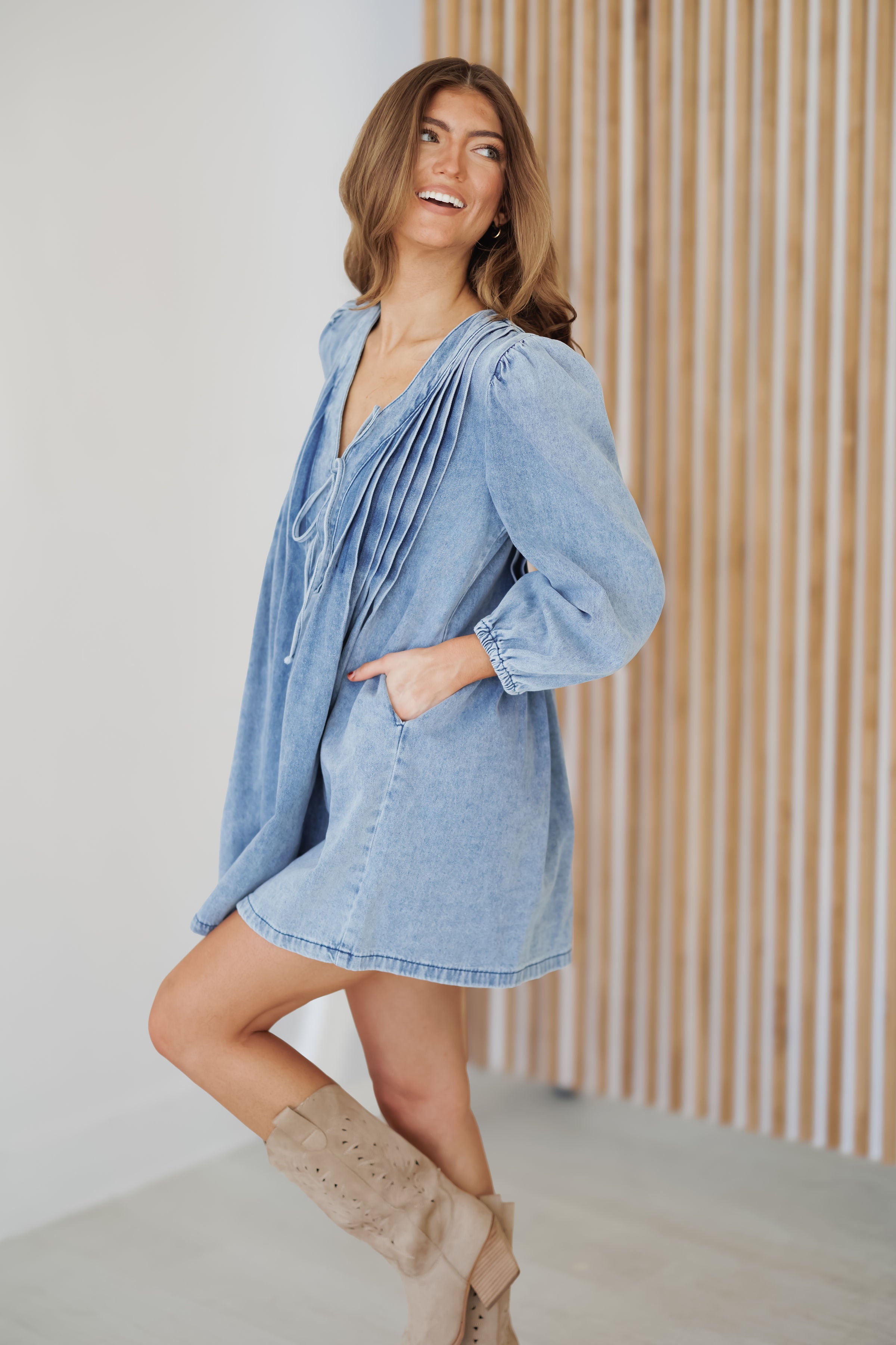 Liberty Denim Dress