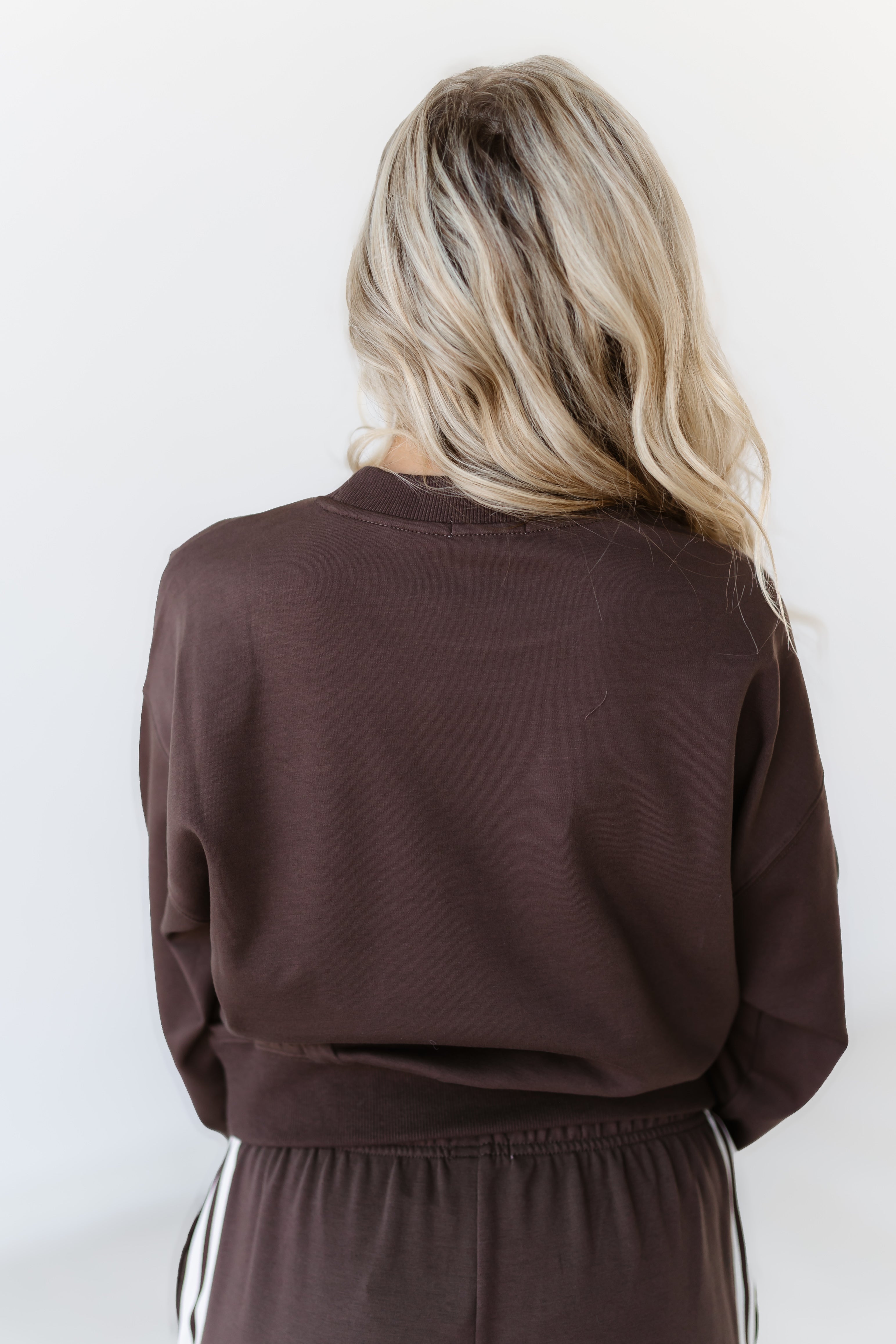 [Z Supply] Rise And Go Sweatshirt - Dark Chocolate