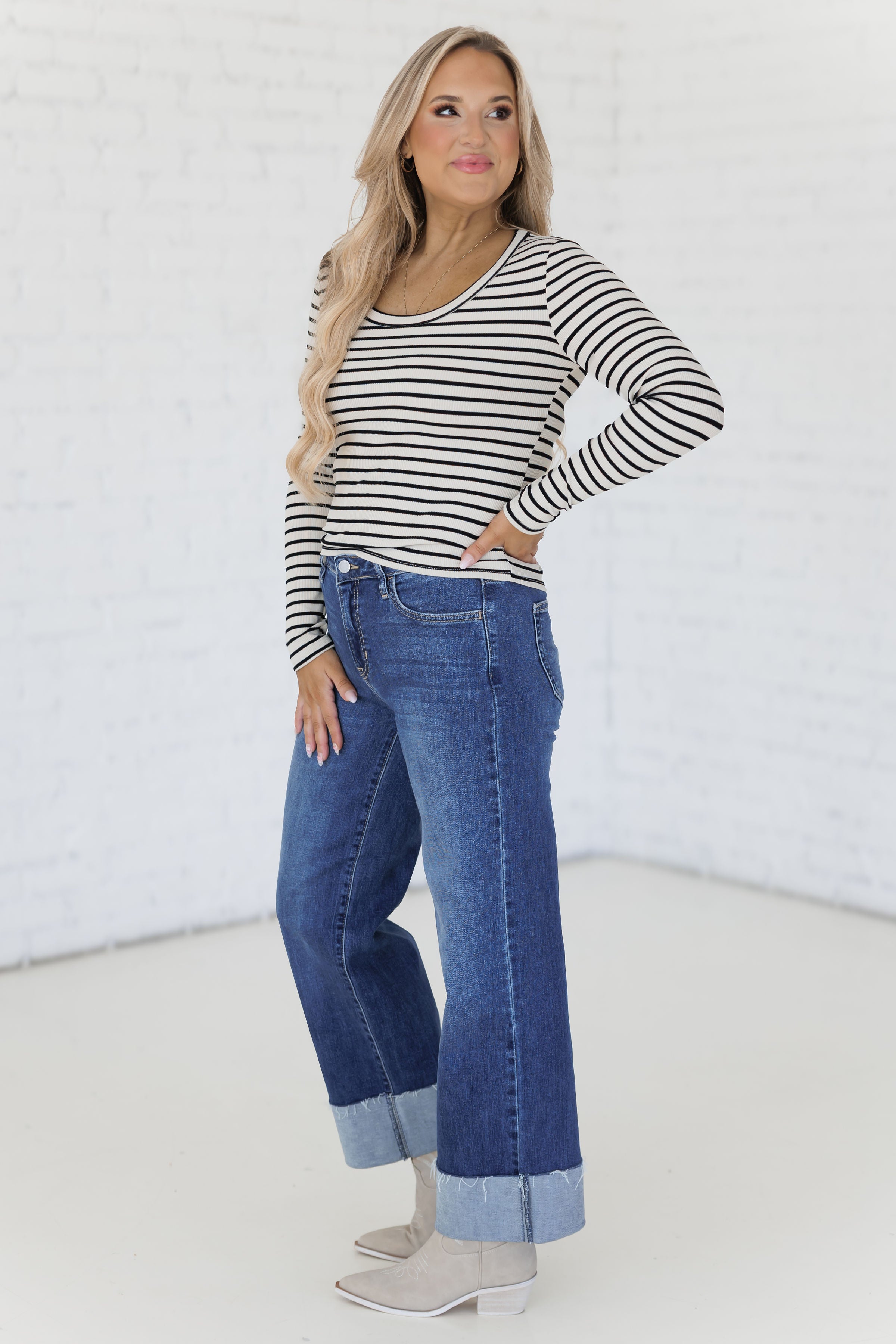 Let It Begin Top - Stone/Black