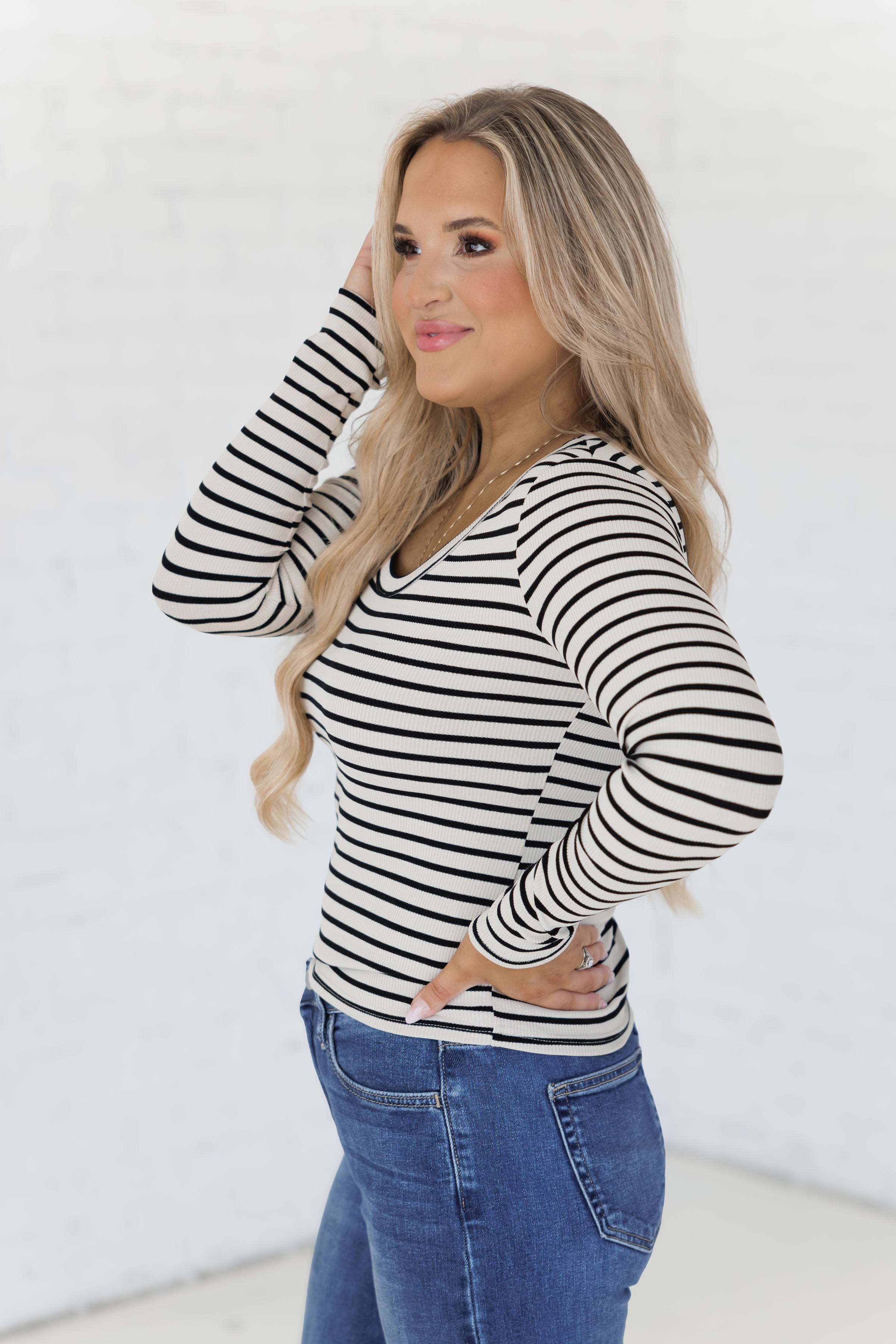 Let It Begin Top - Stone/Black