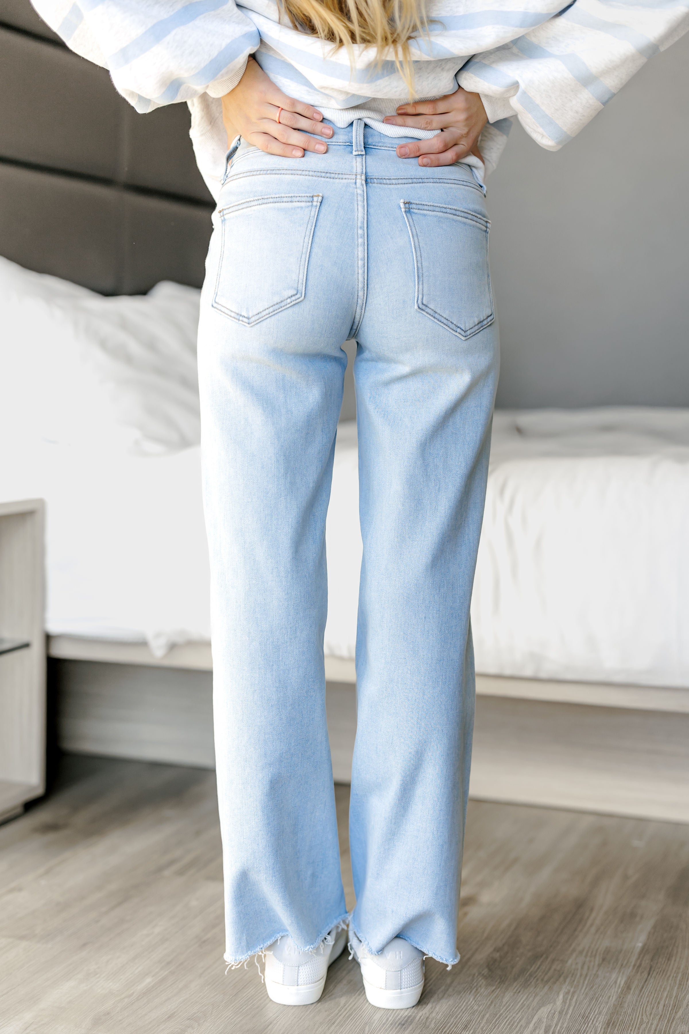 Cole Longer Length Wide Leg Jeans - FINAL SALE