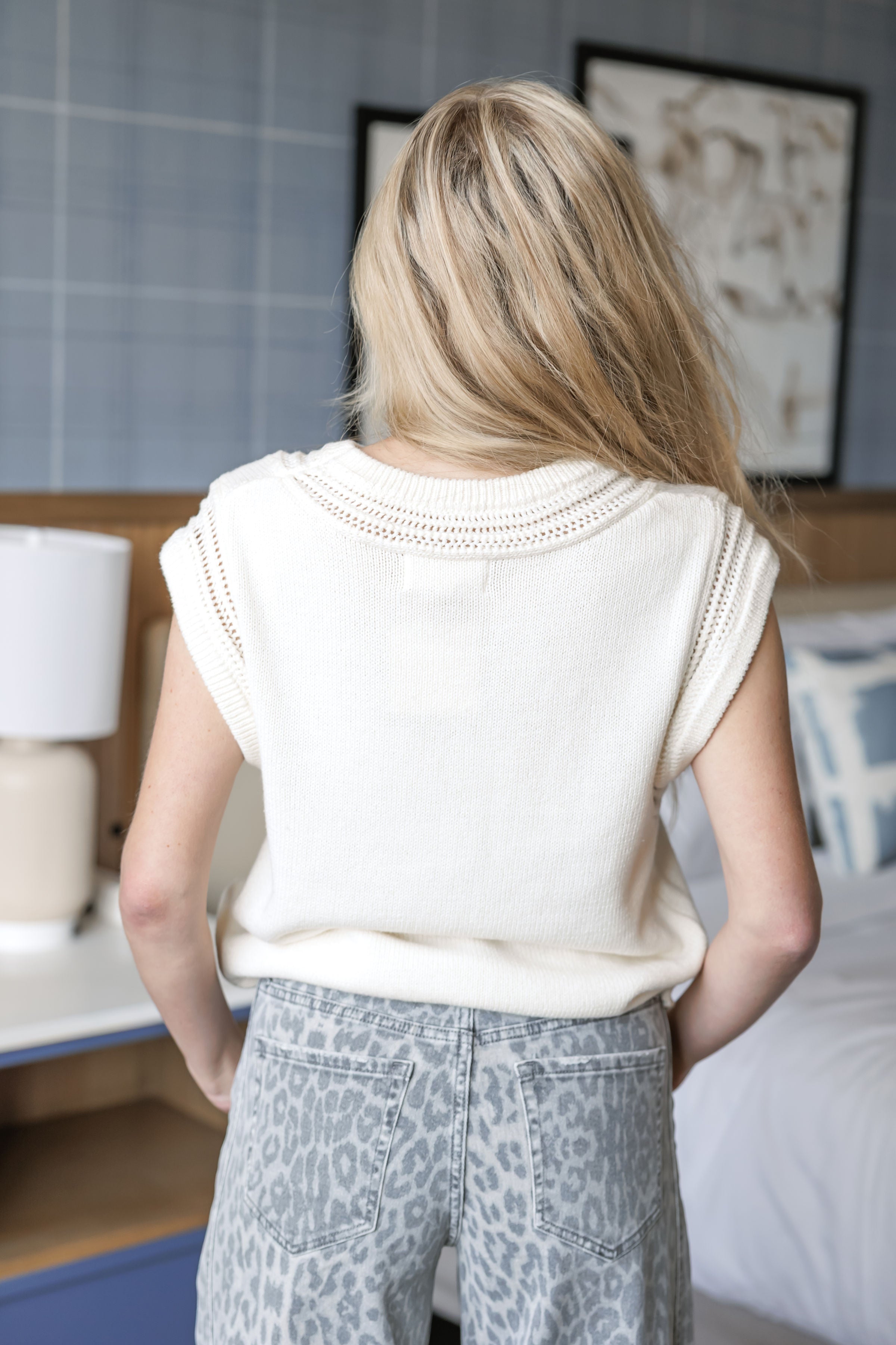 Chase The Horizon Sweater Top - Cream