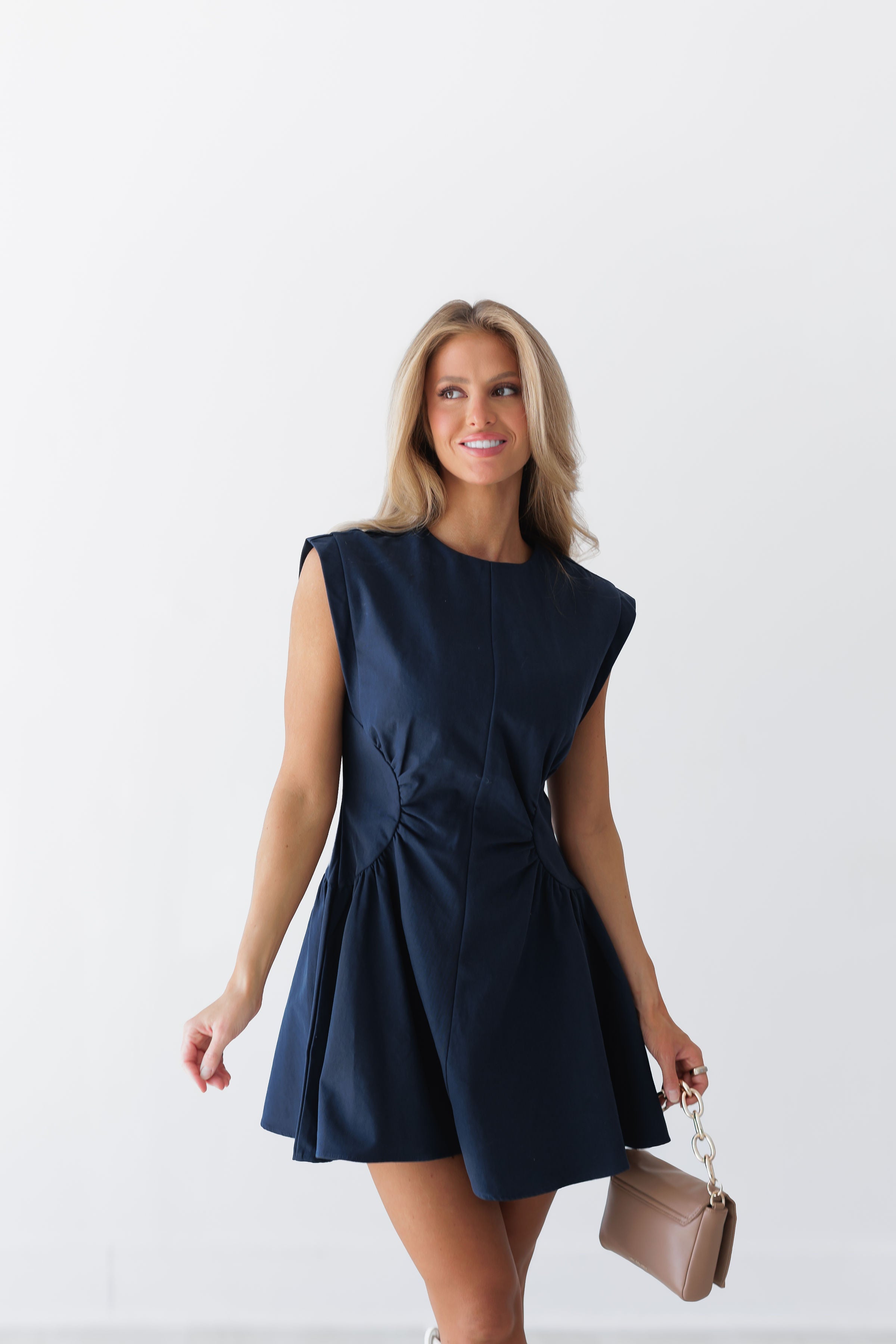 Mallory Mini Dress - Navy