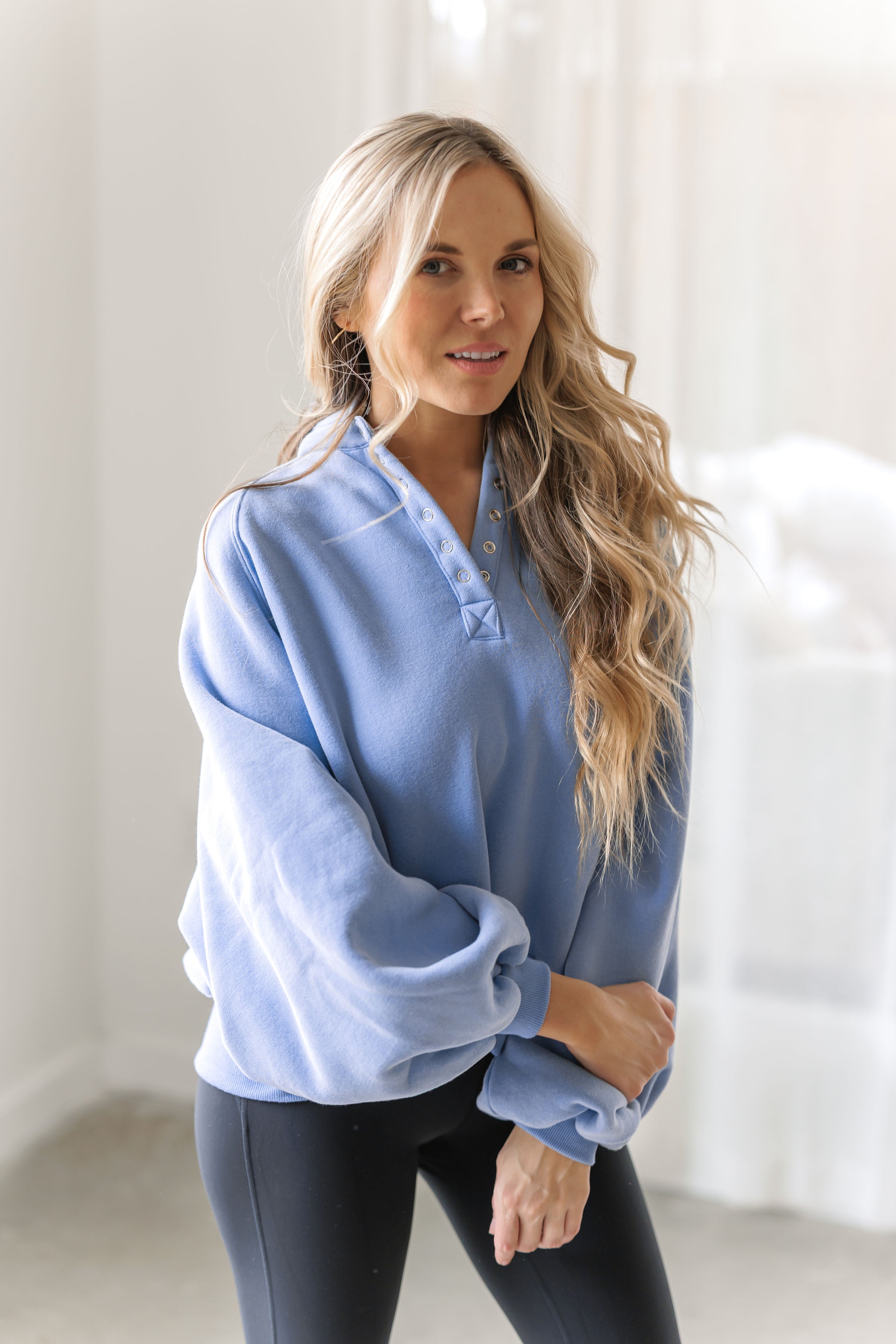 Cozy Haven Sweater - Blue