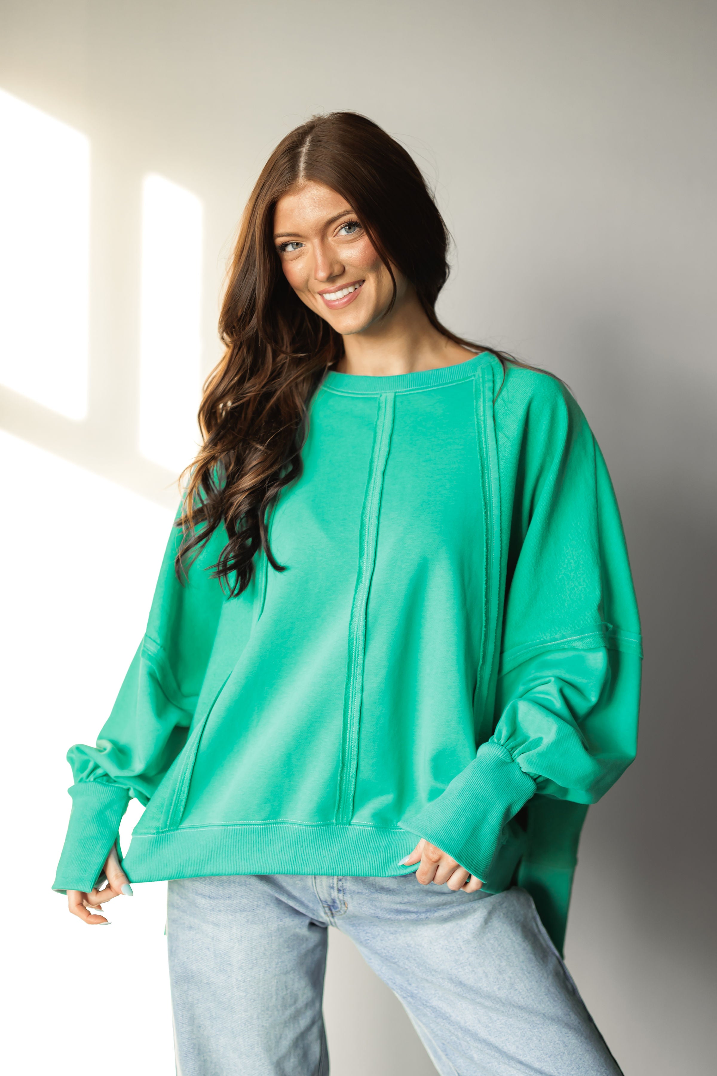 Keep The Flow Oversized Top