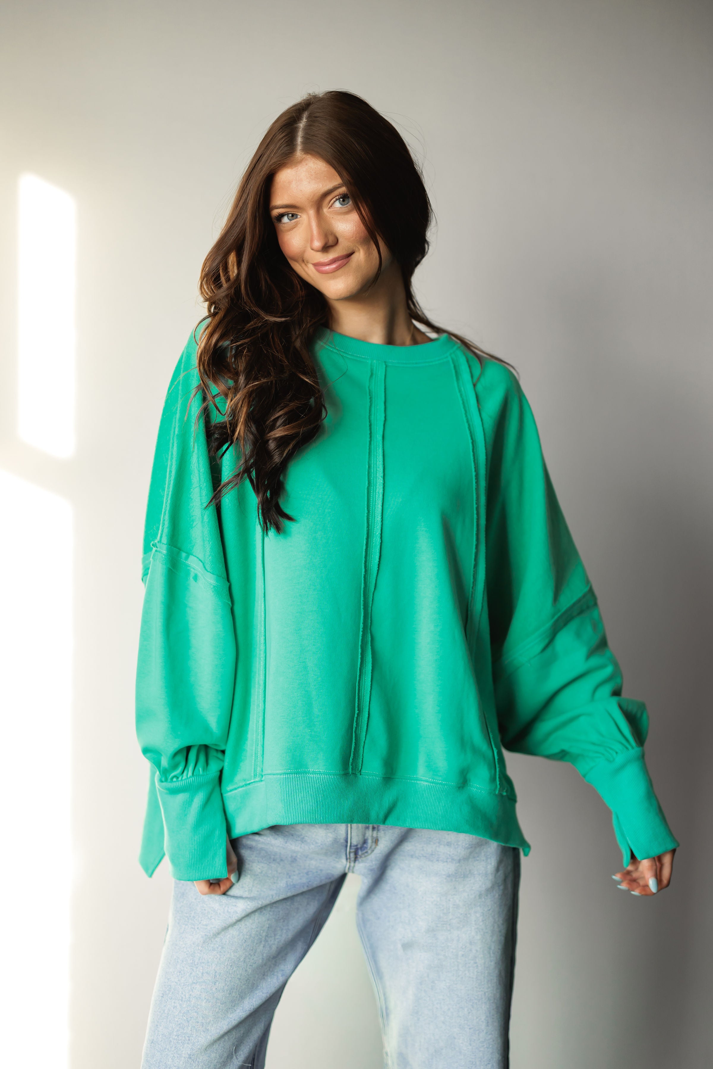 Keep The Flow Oversized Top