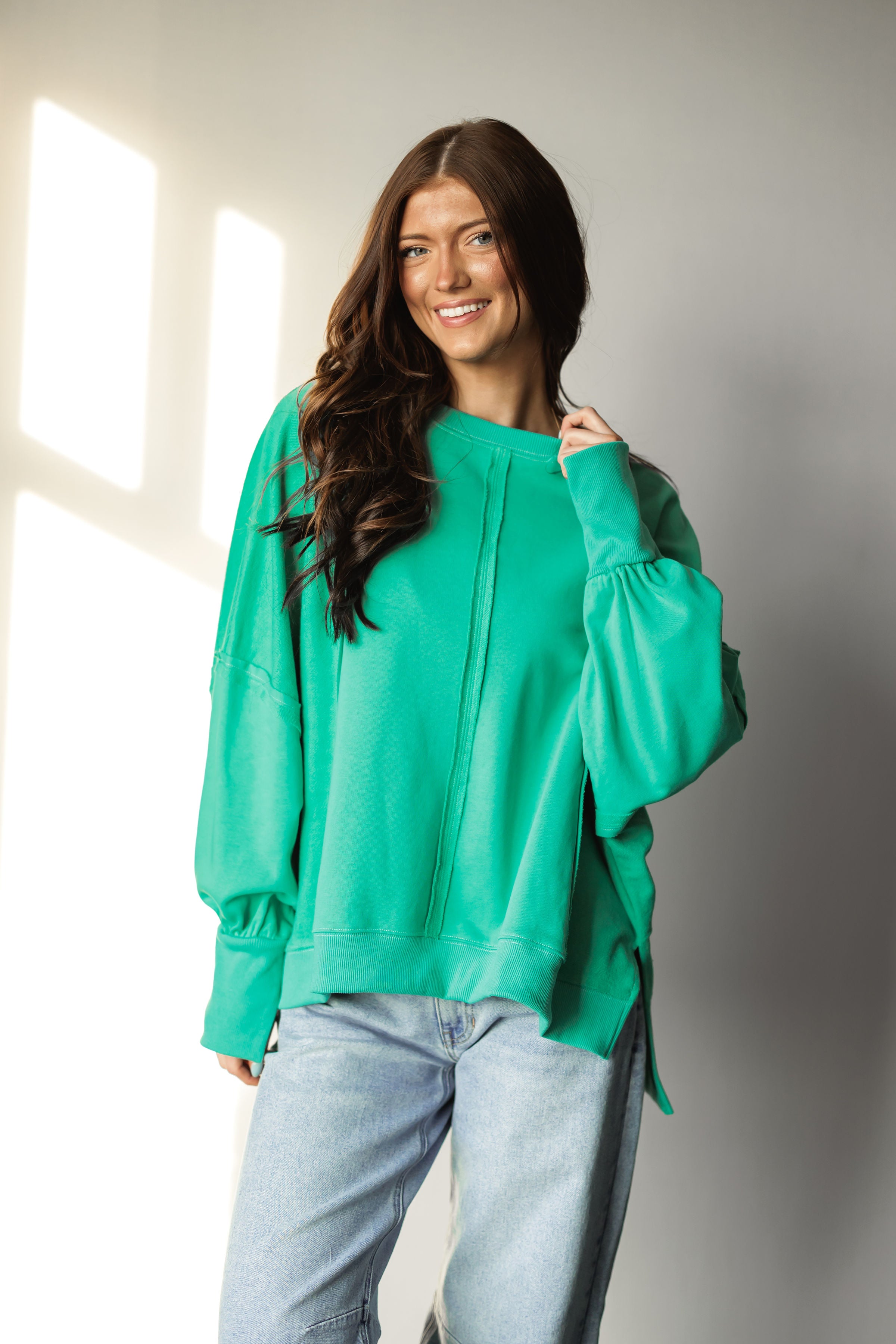 Keep The Flow Oversized Top