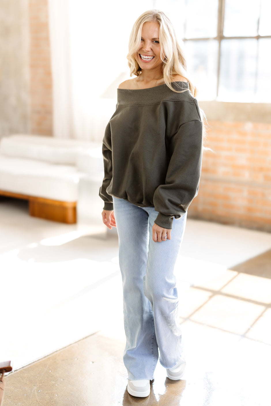Make It Count Sweatshirt - Olive
